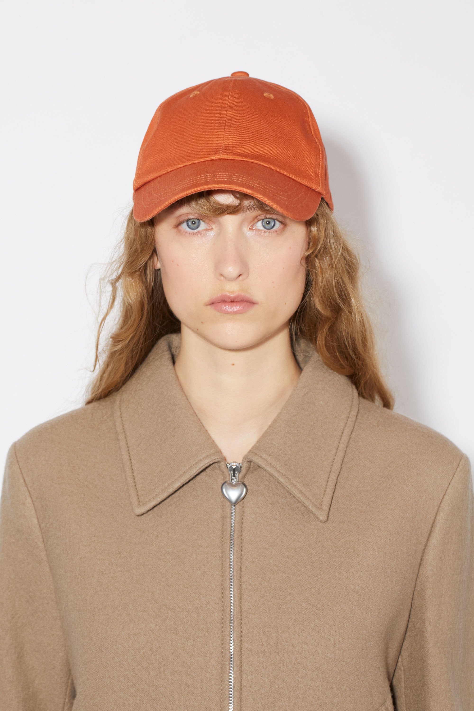 Cotton baseball cap - Rust red - 2