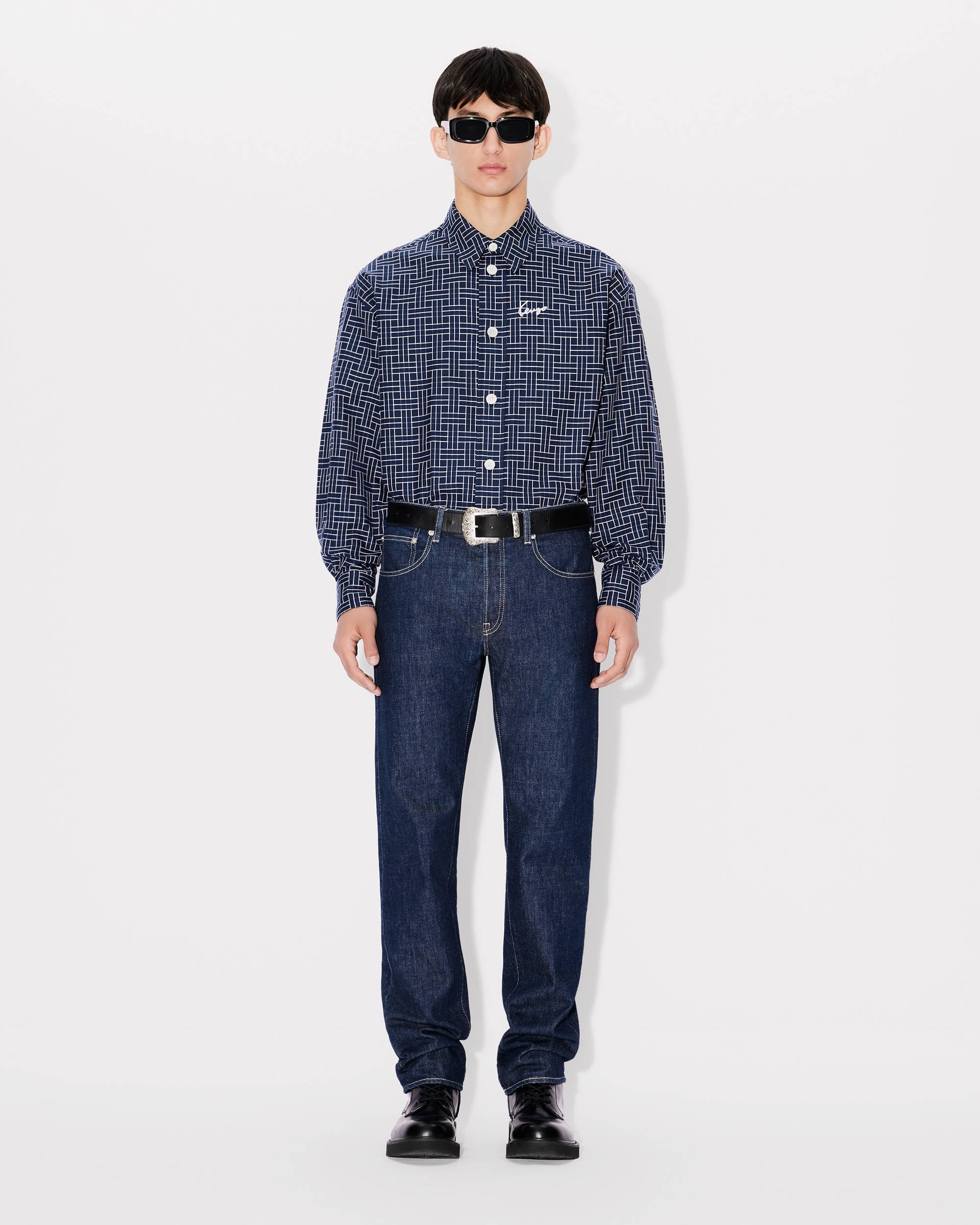 'KENZO Weave' oversized shirt - 5