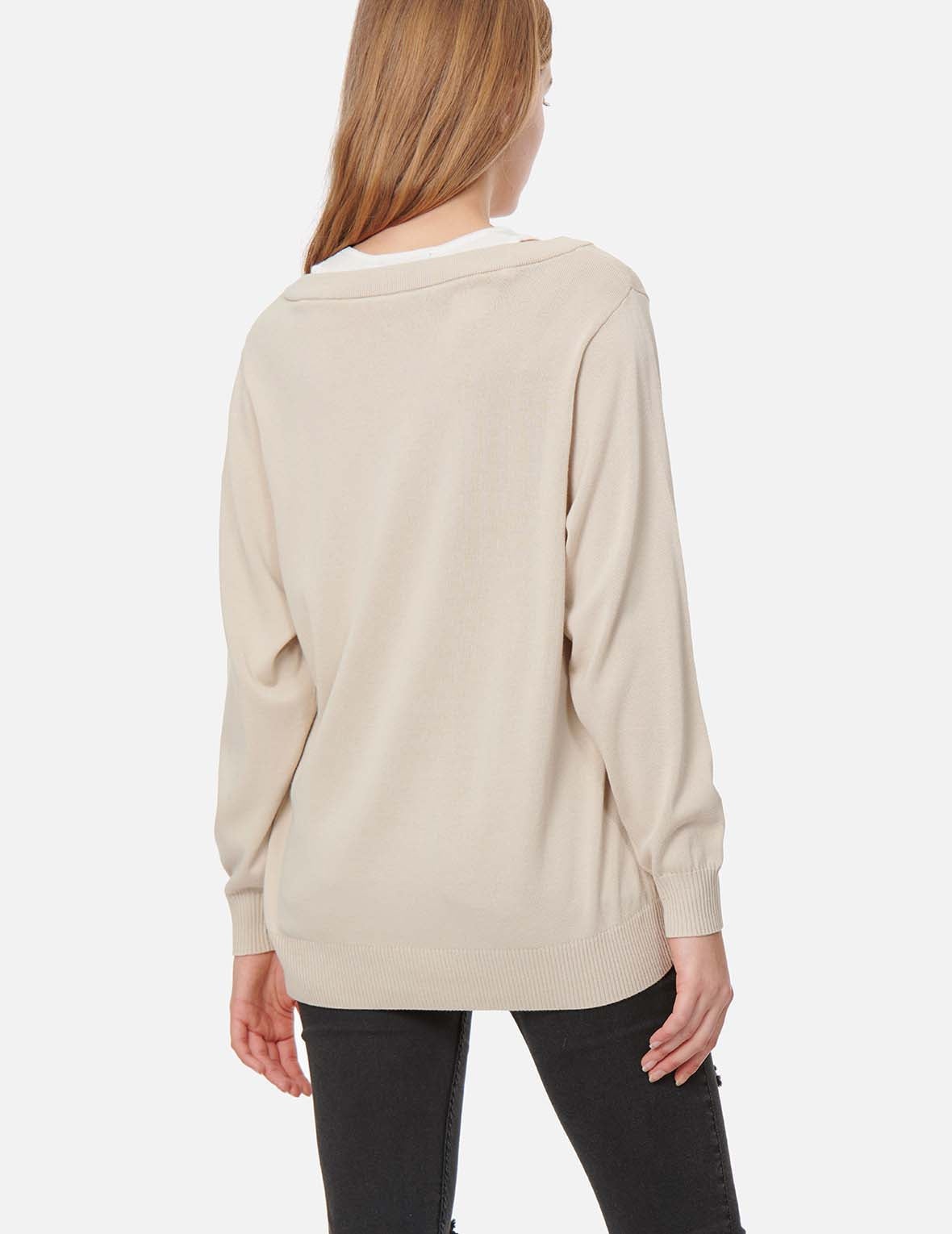 Logo Embroidery 2-in-1 Sweater - 4