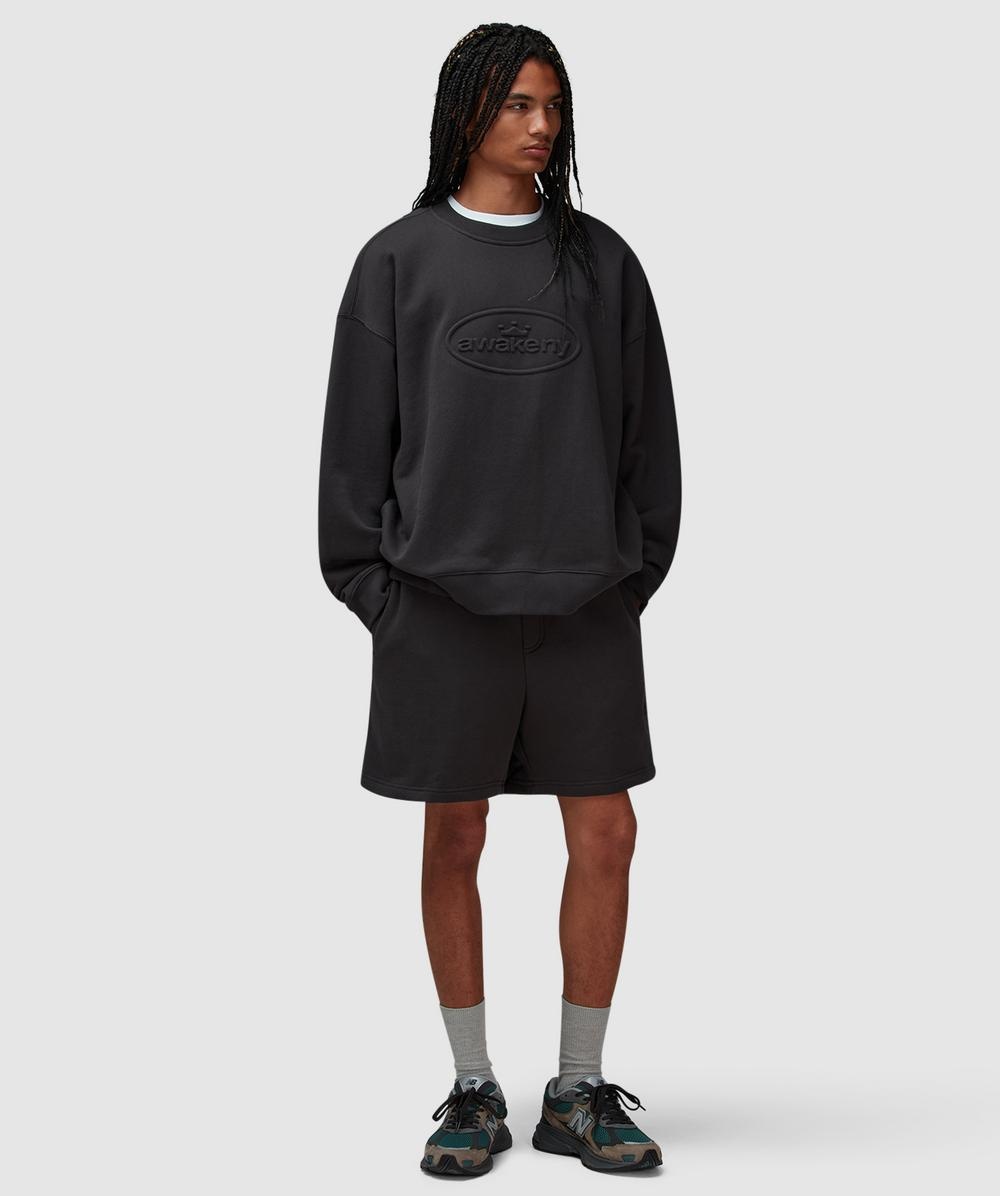 Debossed sweatshort - 6
