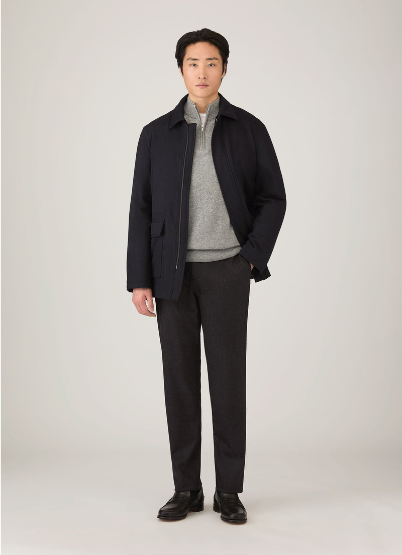 Sunspel Cashmere Half Zip Jumper outlook