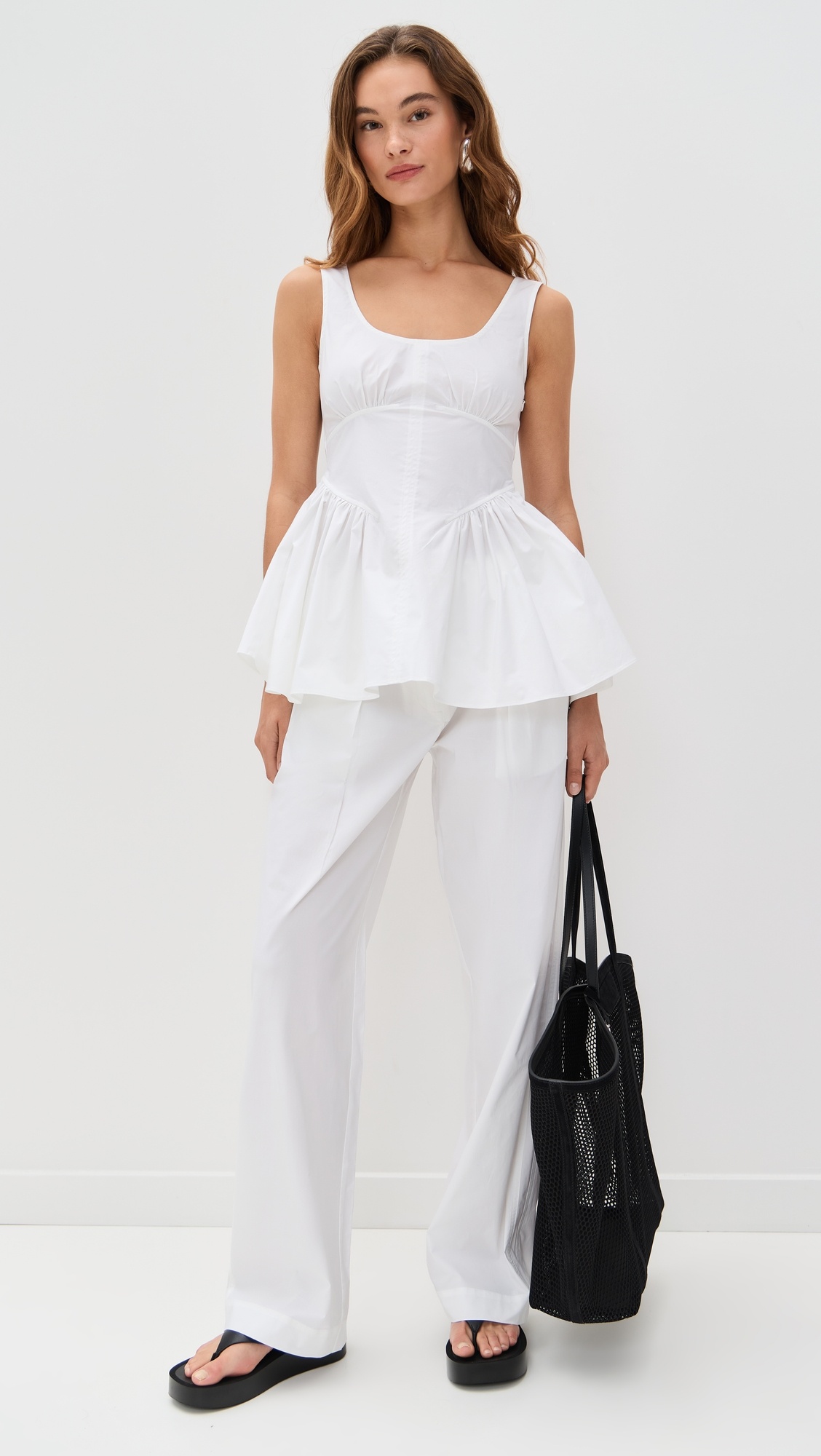 Bader Top in Stretch Poplin - 4