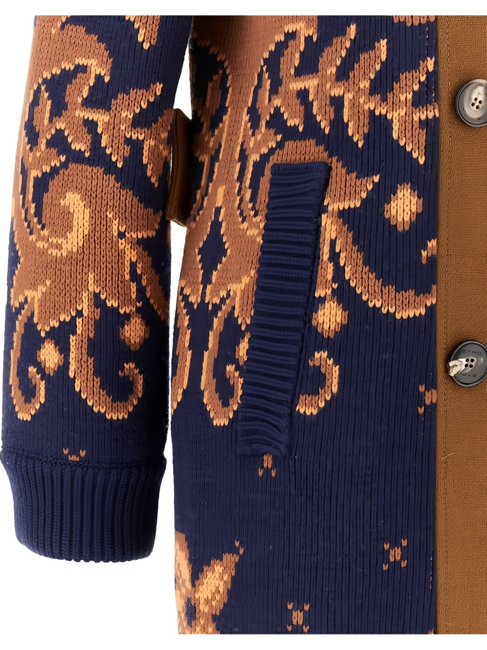 floral-pattern double-breasted coat - 2