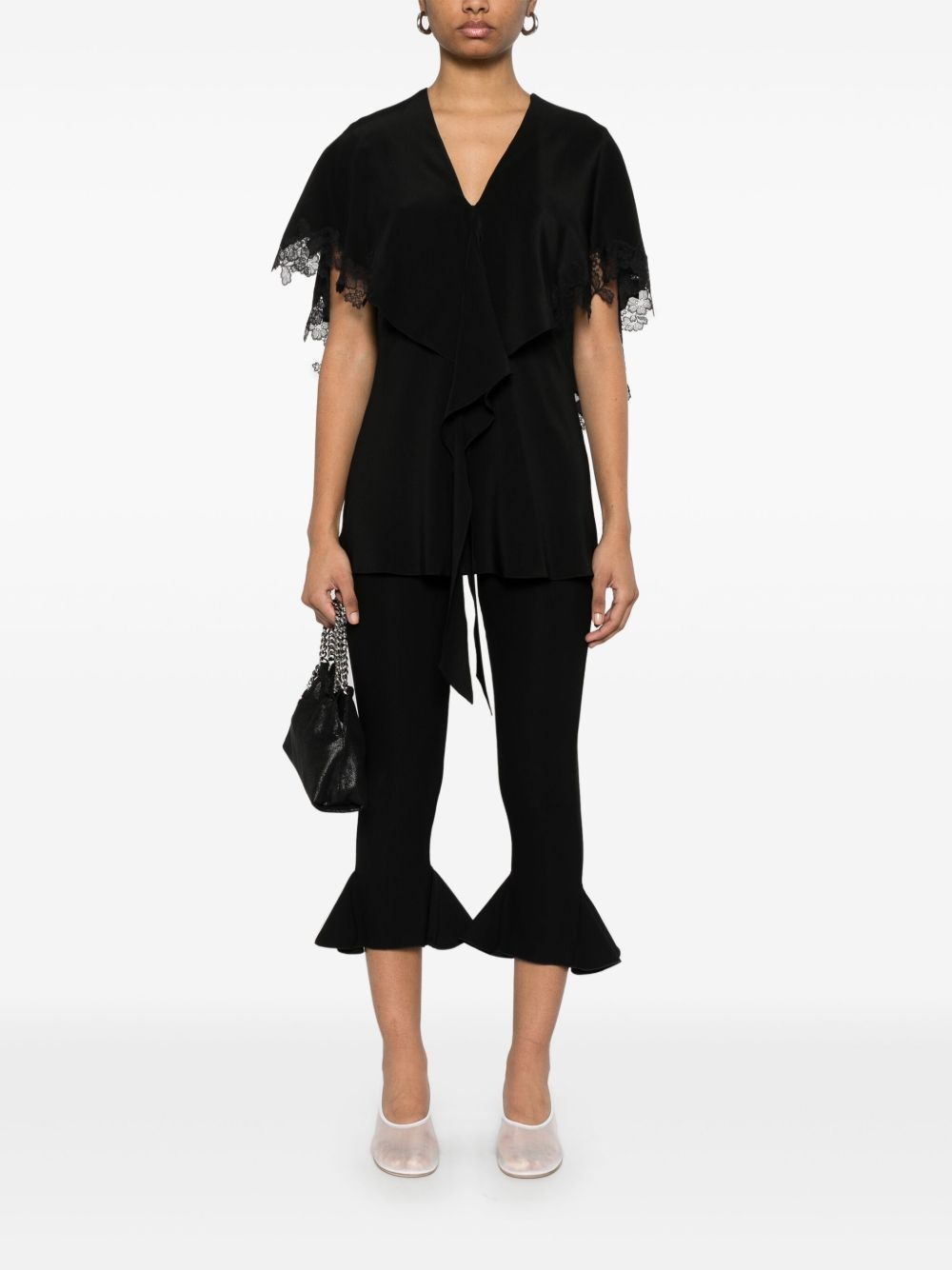 lace-detailing blouse - 2