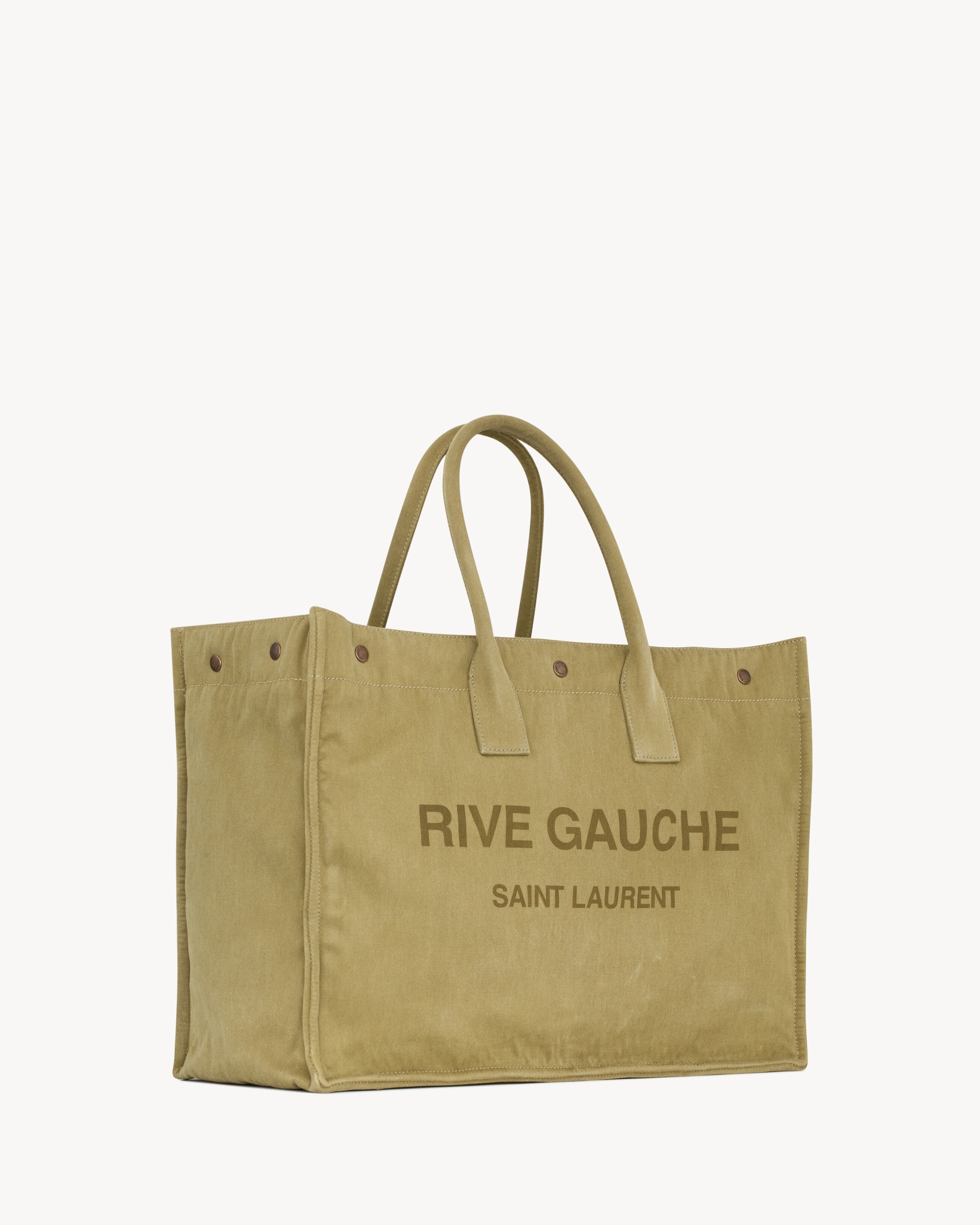 RIVE GAUCHE LARGE TOTE BAG IN CANVAS - 4