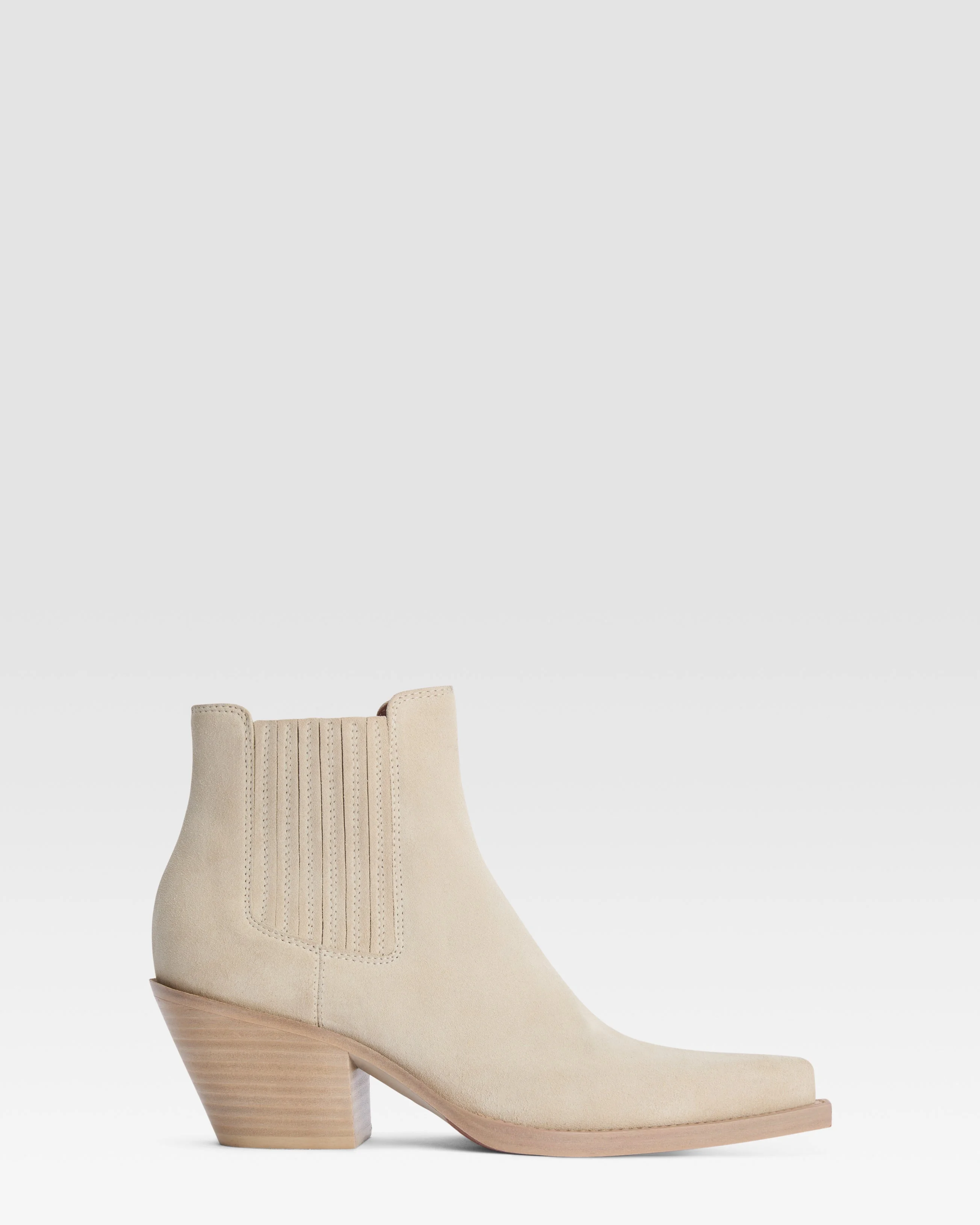 Suede Western ankle boot - 1