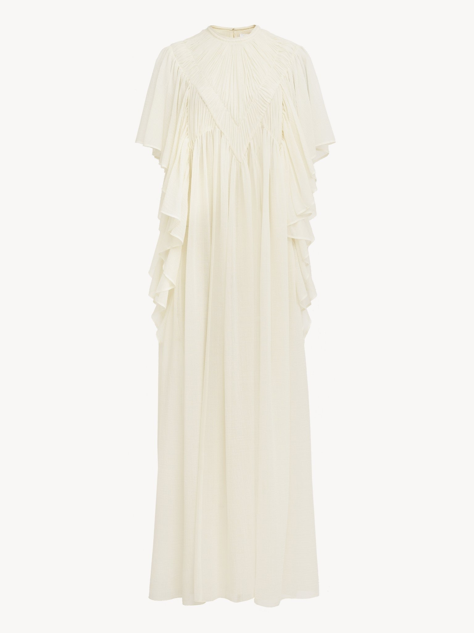 V-GATHERED MAXI DRESS - 4