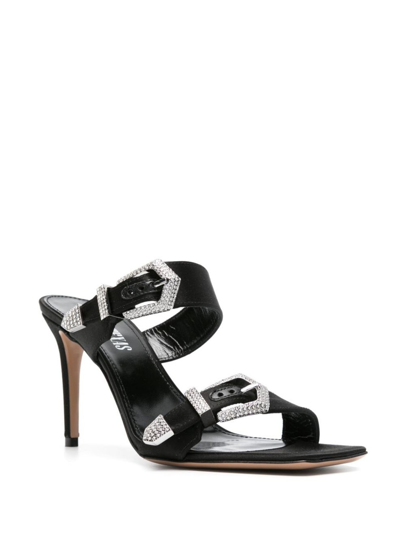 PARIS TEXAS Ursula 85mm satin mules outlook