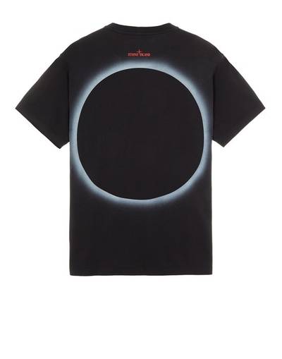 Stone Island 2NS95 30/1 COTTON JERSEY 'SOLAR ECLIPSE ONE' PRINT_GARMENT DYED BLACK outlook