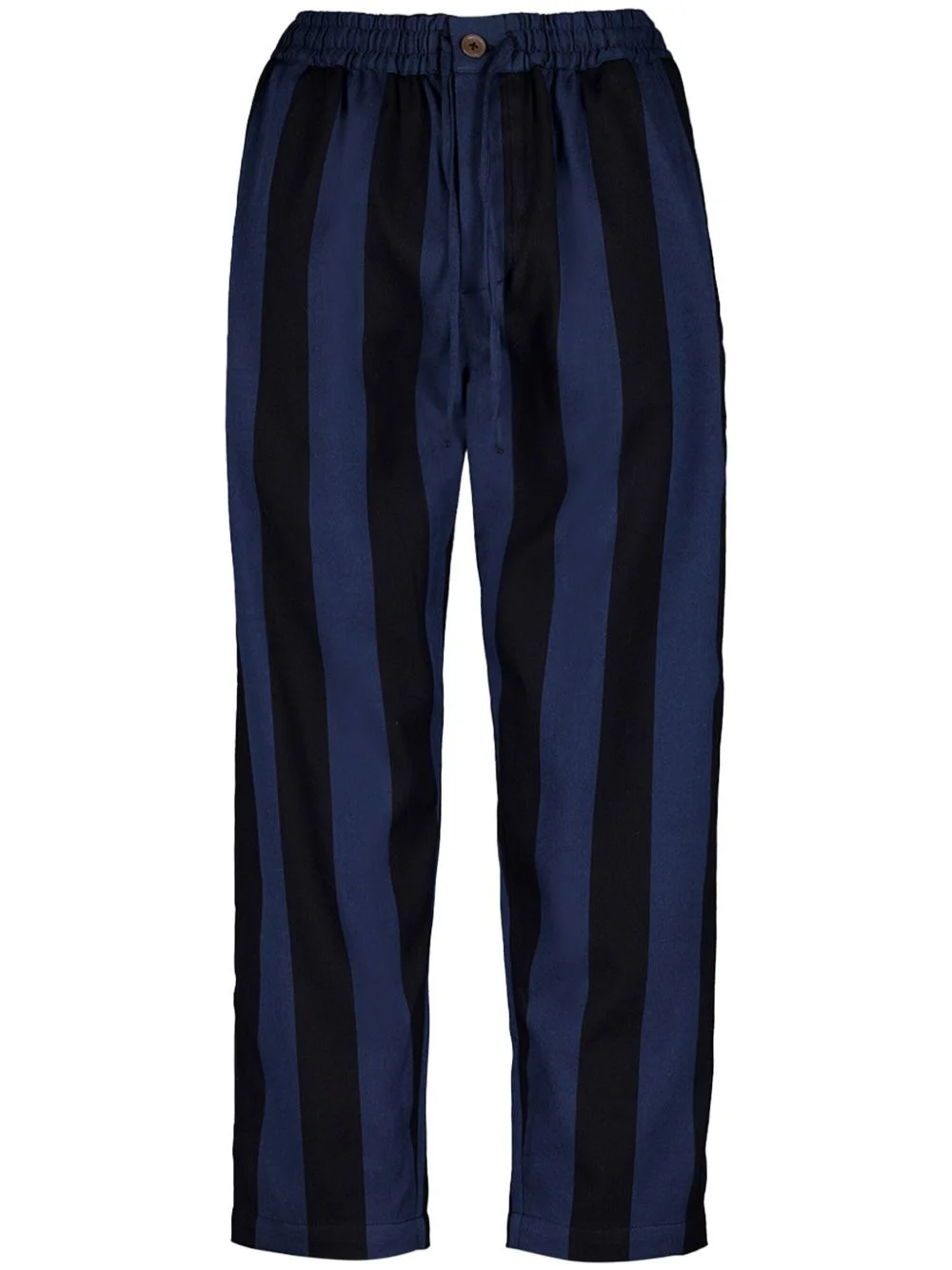 striped cotton trousers - 1