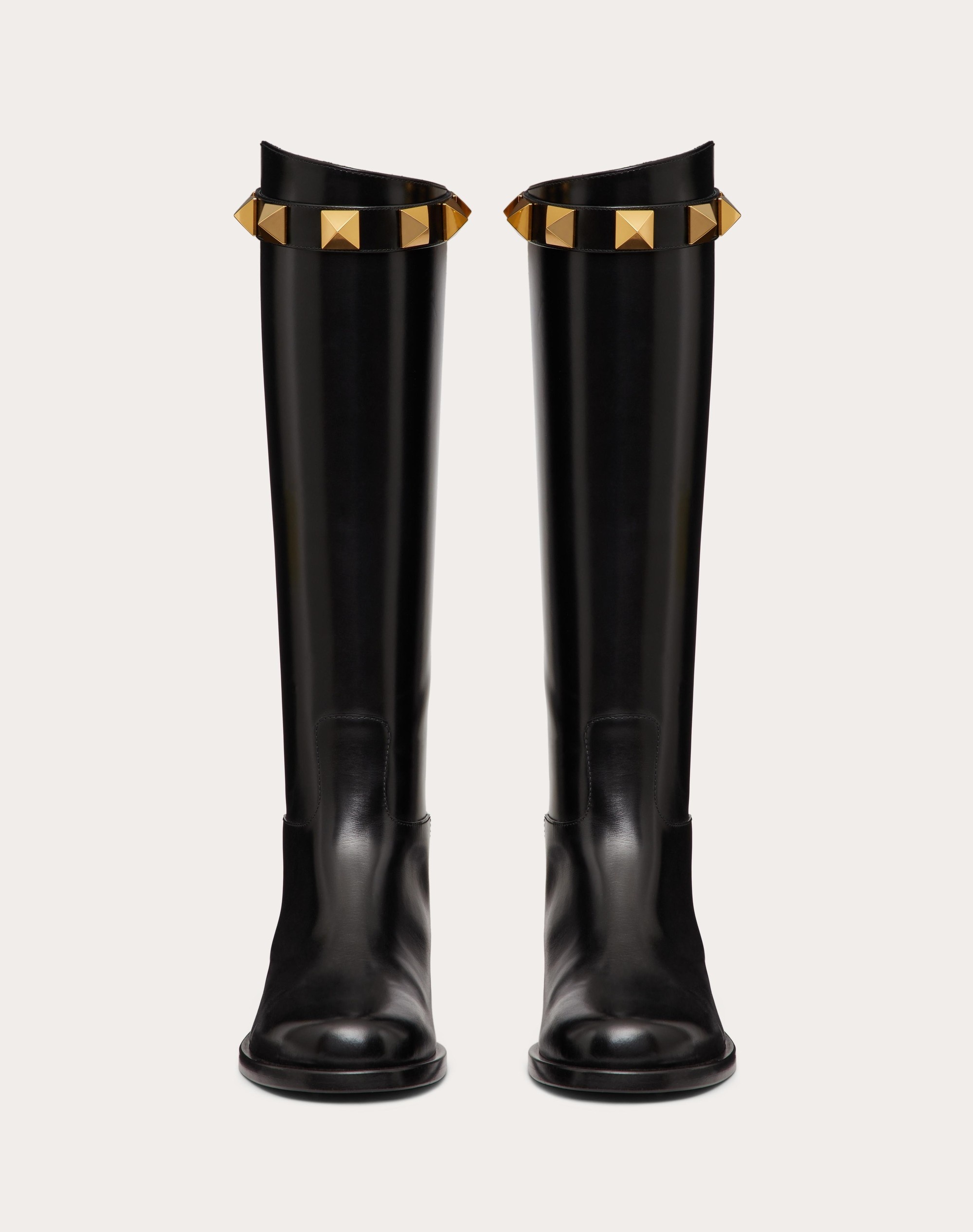 CALFSKIN LEATHER ROMAN STUD BOOT 15MM - 4