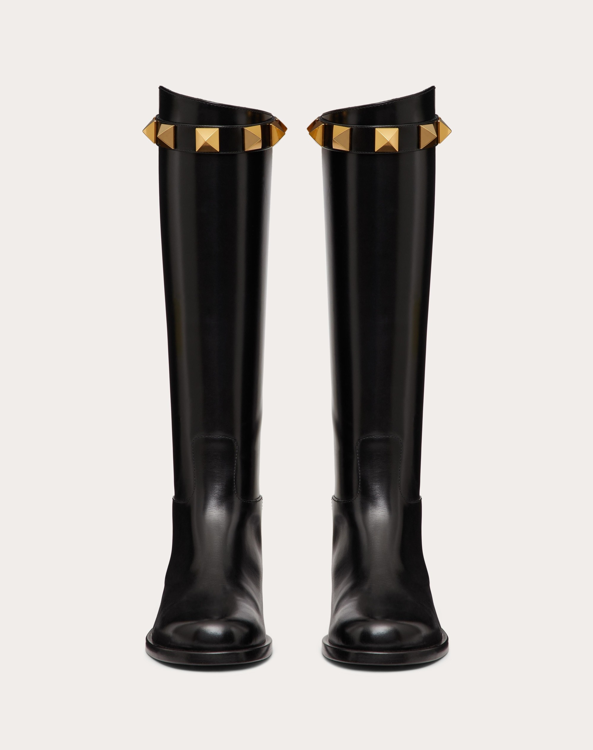 CALFSKIN LEATHER ROMAN STUD BOOT 15MM - 4