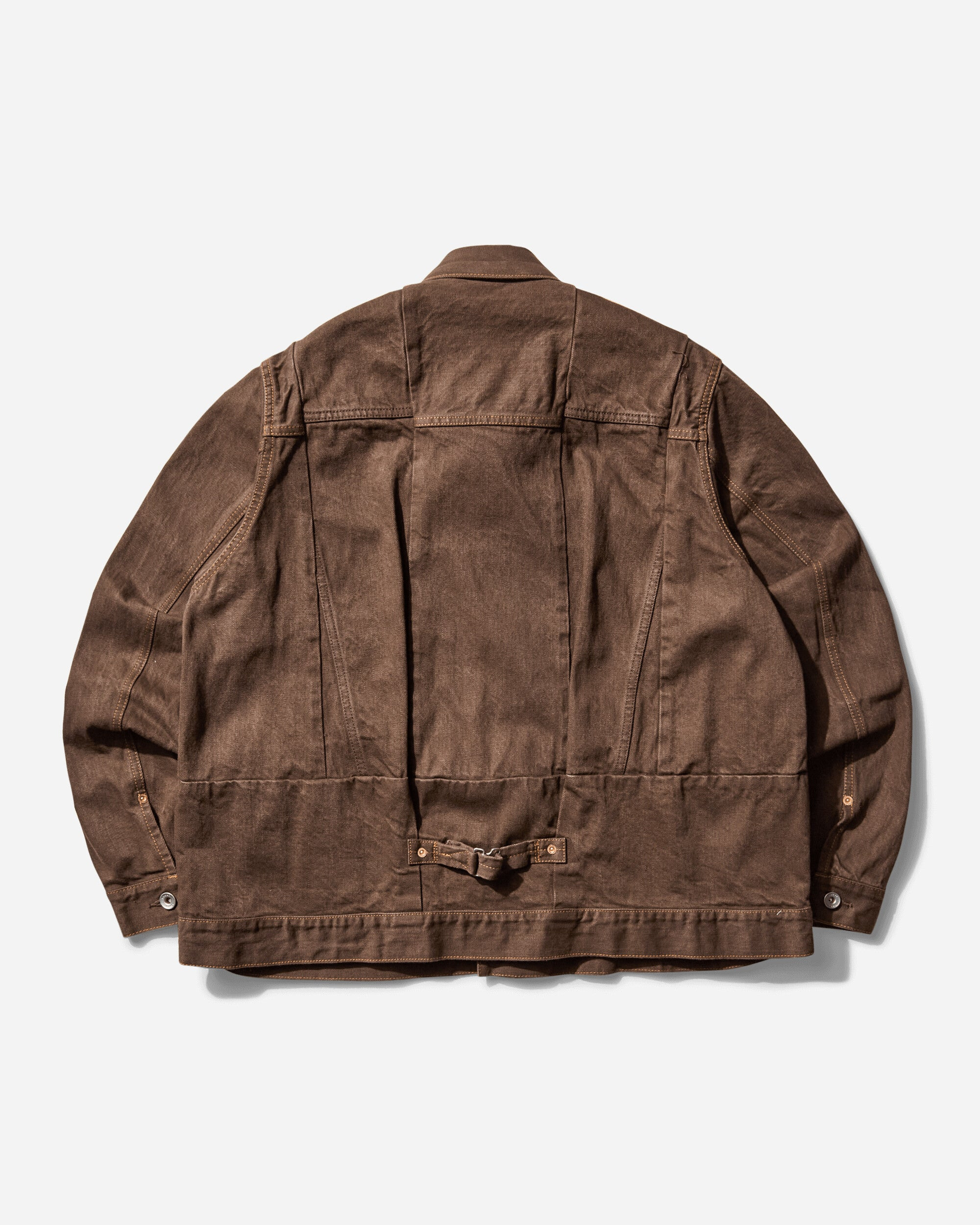 Men's Denim Jacket Brown - 2