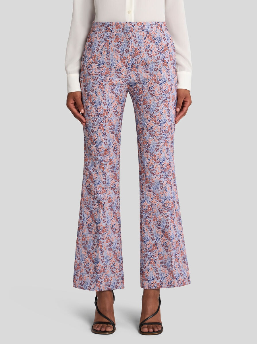 FLORAL STRETCH TROUSERS - 2