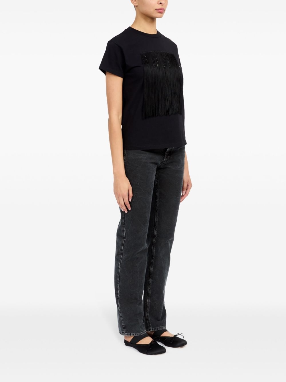 round neck T-shirt - 3