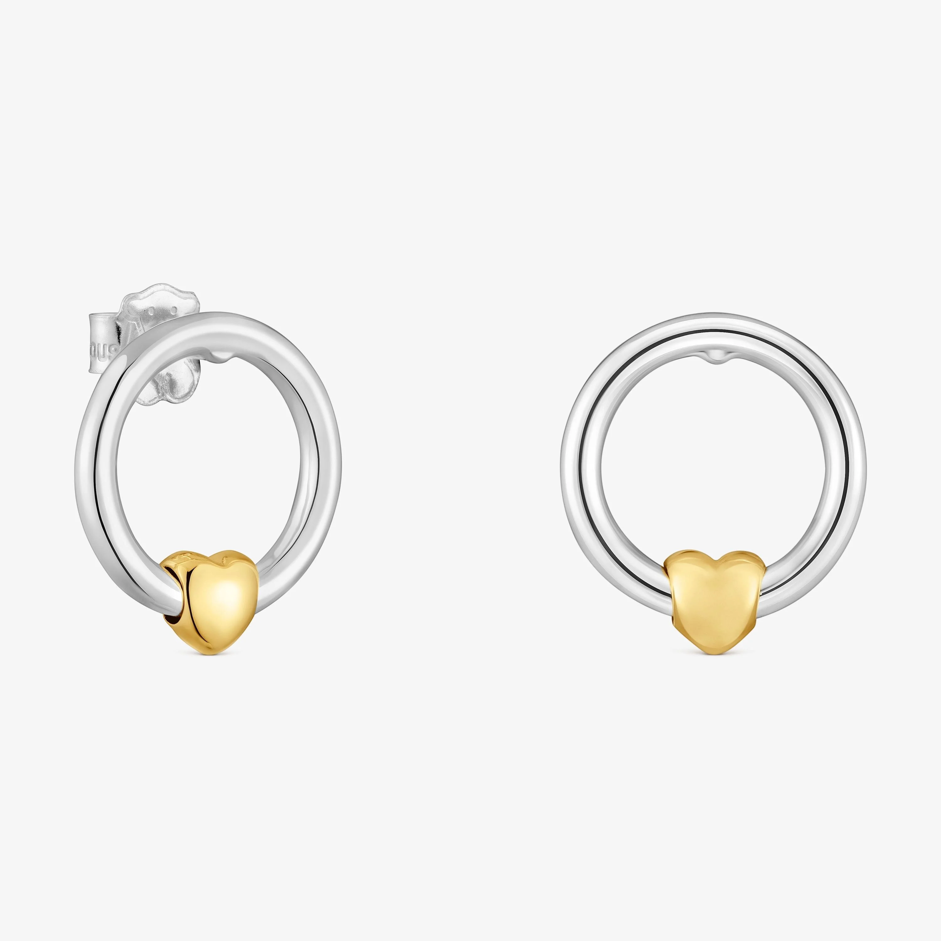 Two-tone heart-motif Hoop earrings TOUS Flechazo - 1