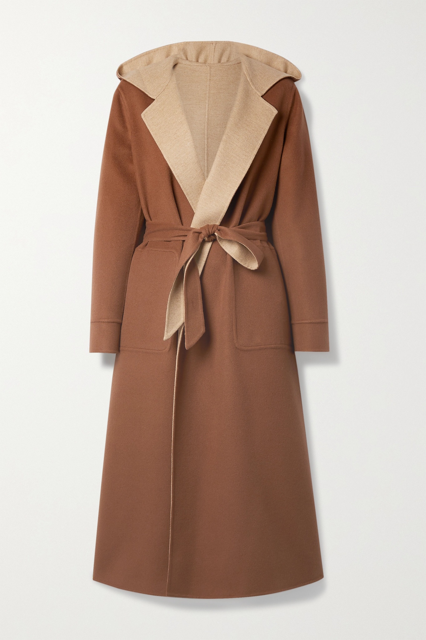 Stefan reversible belted cashmere coat - 1