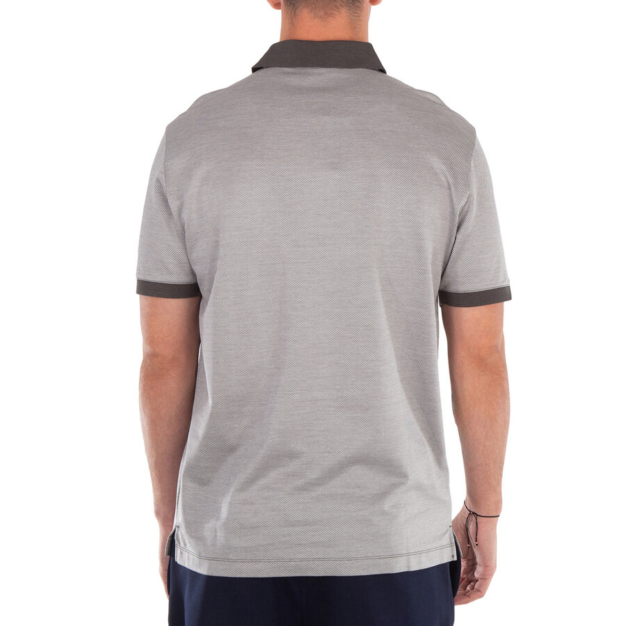 Emporio Armani Lyocell-Blend Striped Polo Shirt - 3