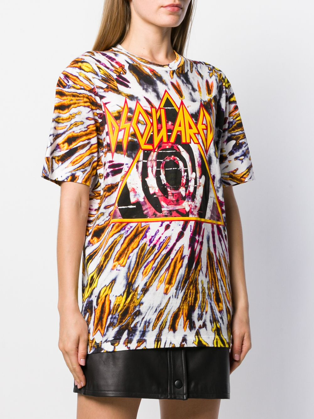 tie-dye print t-shirt - 3