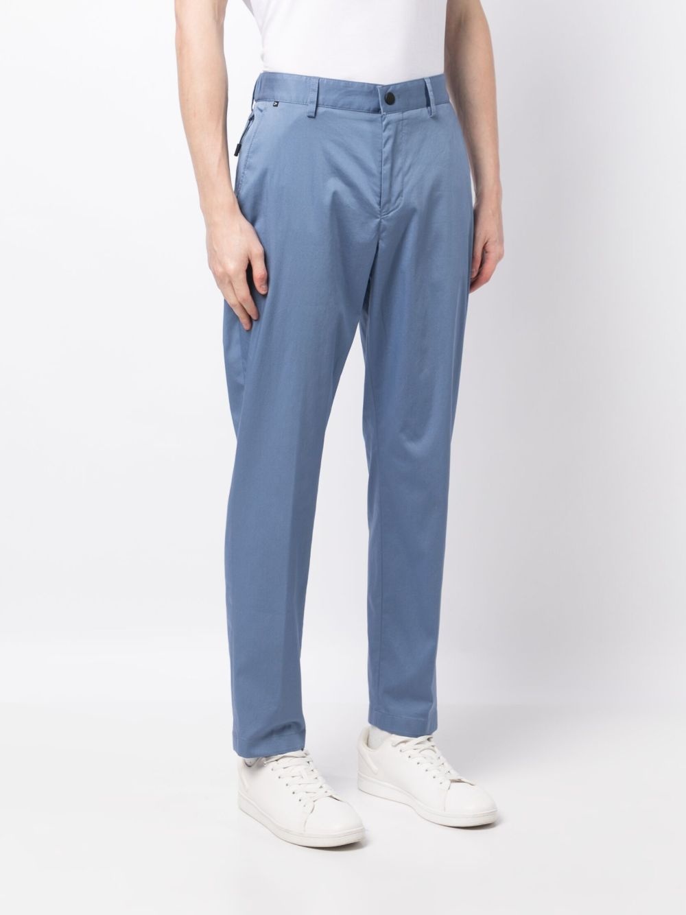 logo-patch tailored trousers - 3