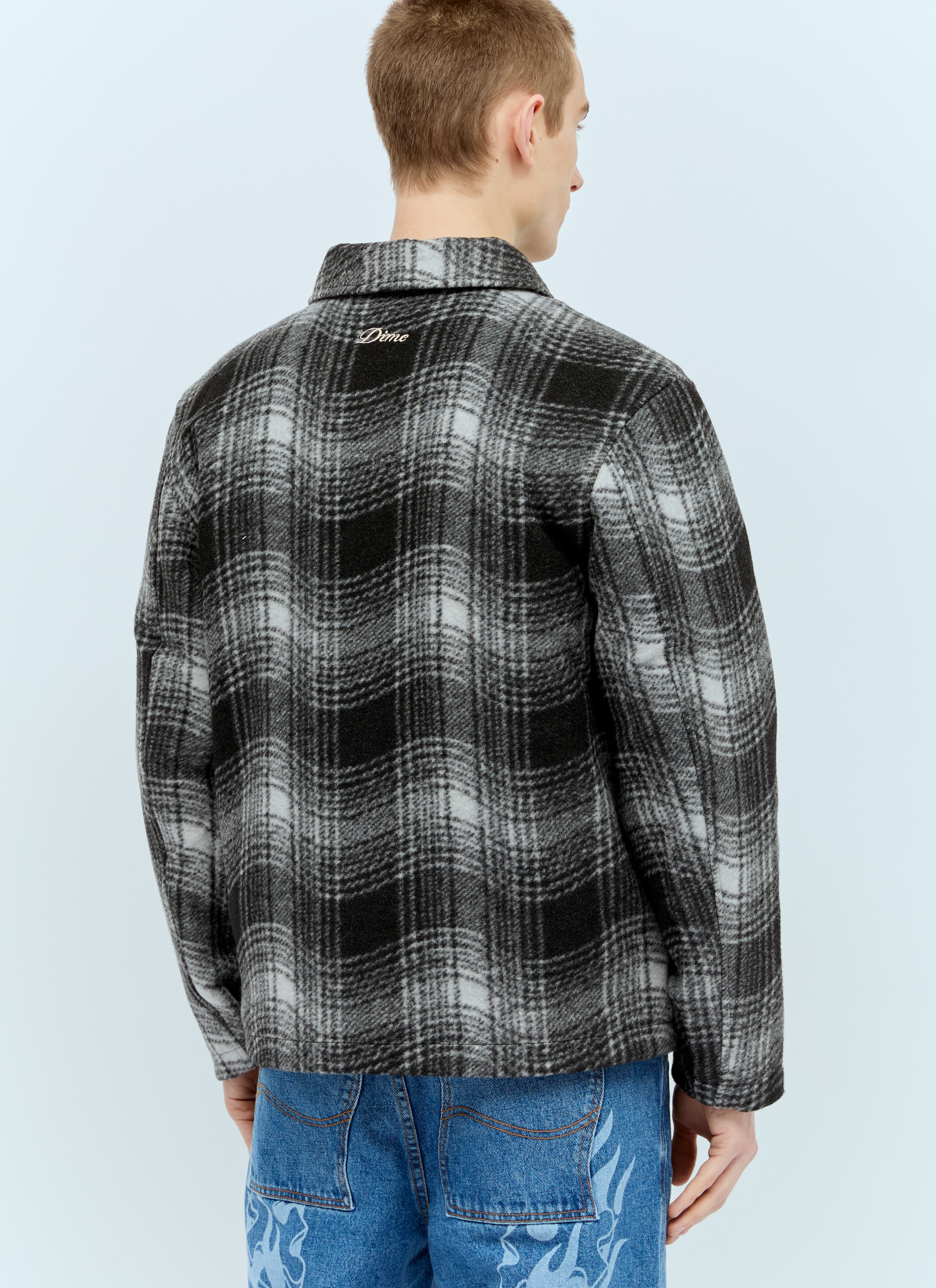 Wave Plaid Jacket - 5