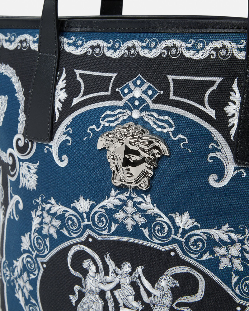 La Medusa Printed Canvas Tote 5