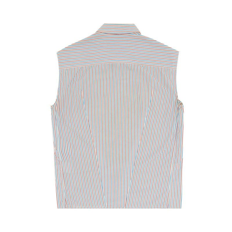 Raf Simons Vintage Raf Simons Sleeveless Striped Button Down 'Multicolor' outlook