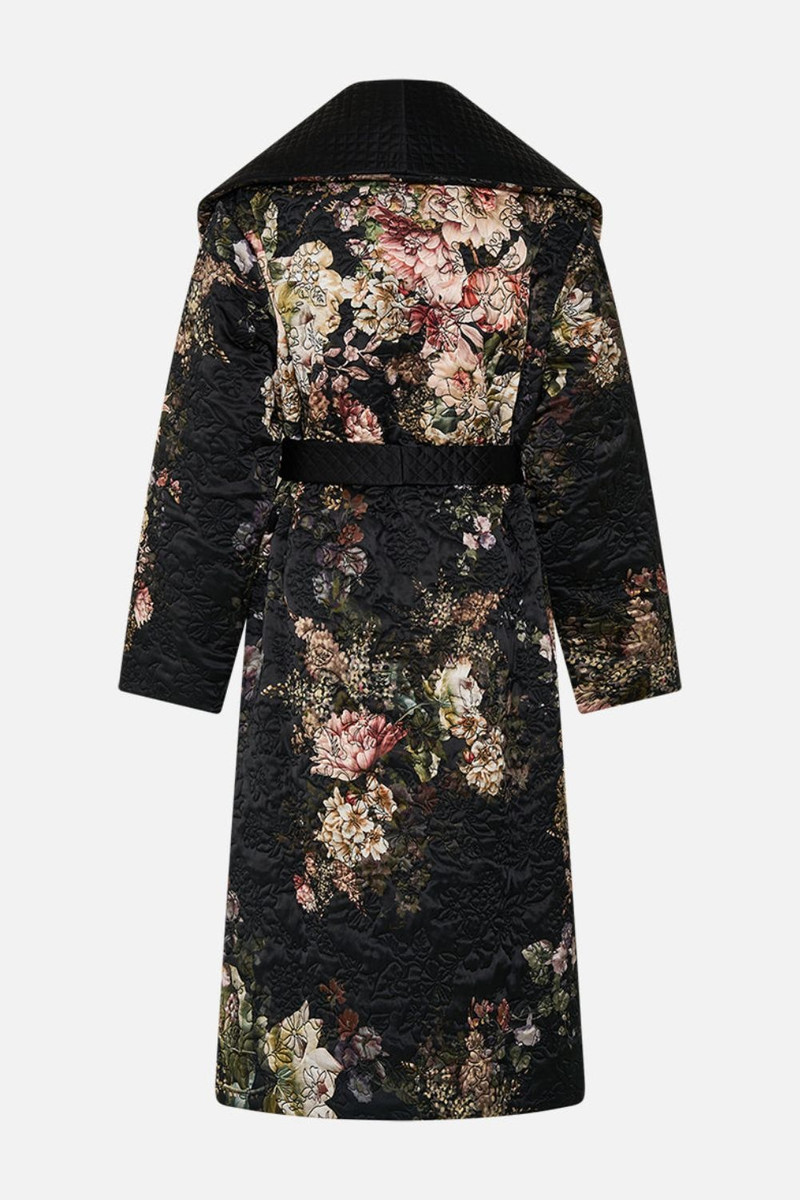 QUILTED LONG WRAP COAT 8