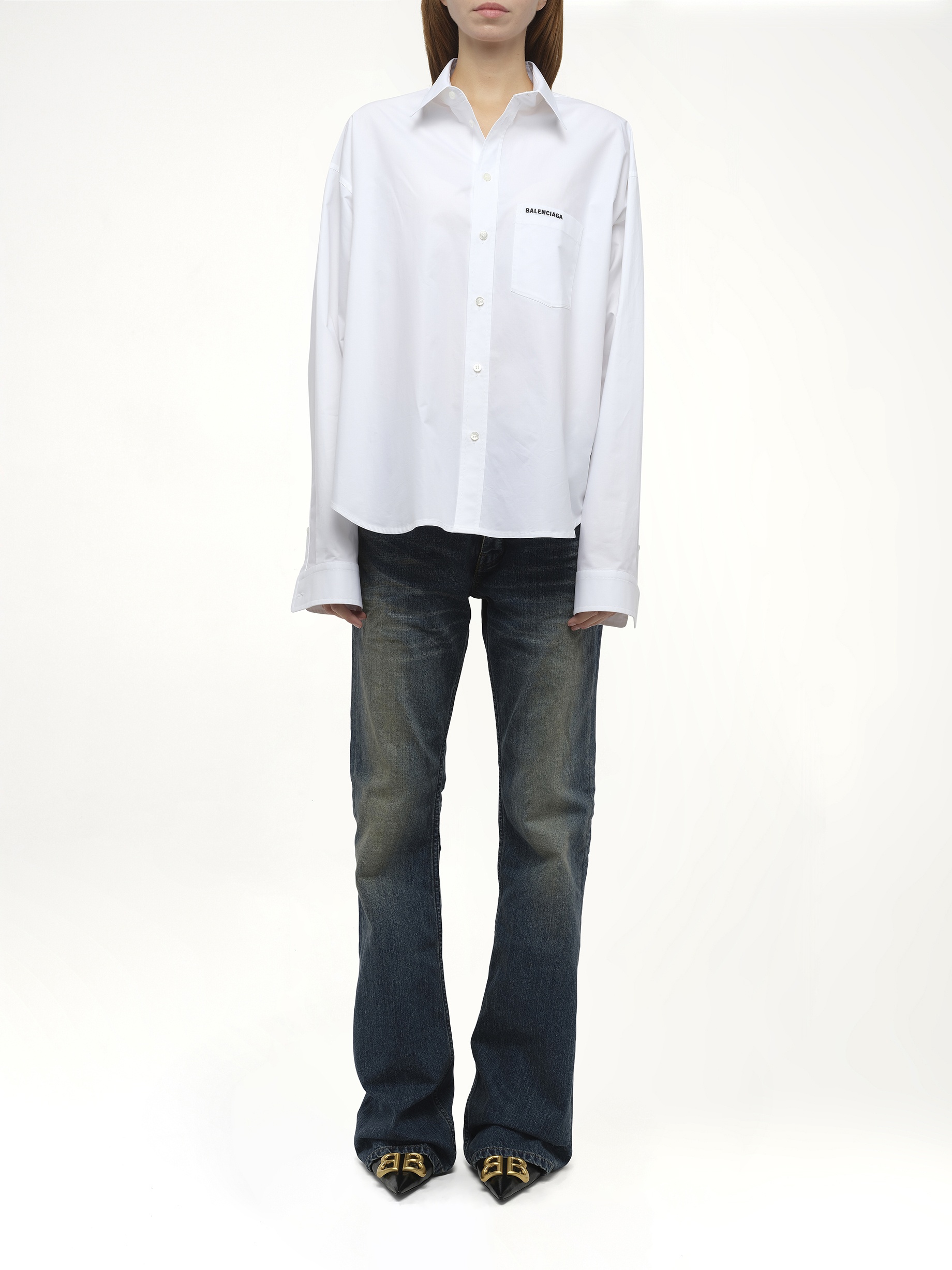 Regenerative Cotton Regular Shirt in White - 7