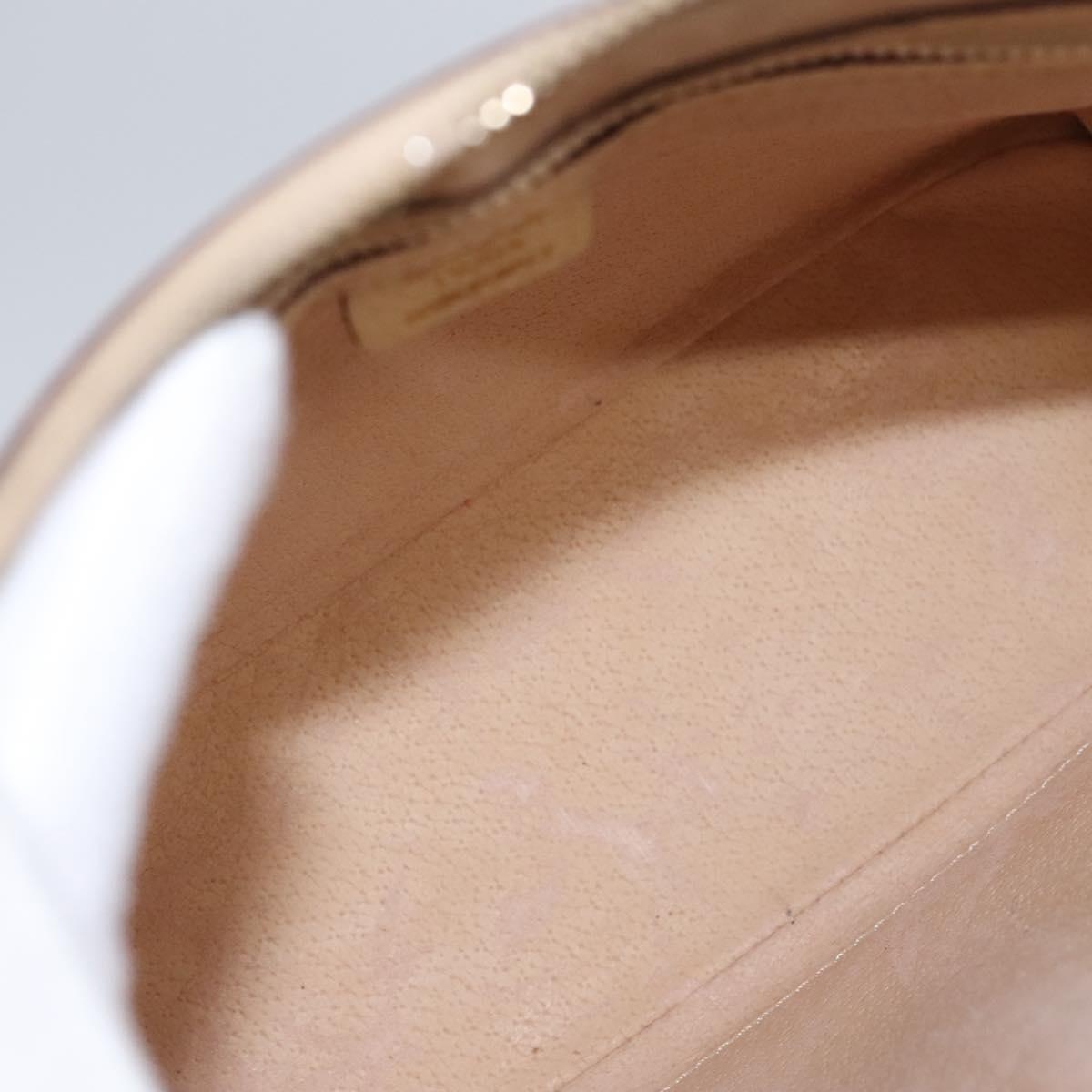 CELINE Hand Bag Leather Beige Gold - 11