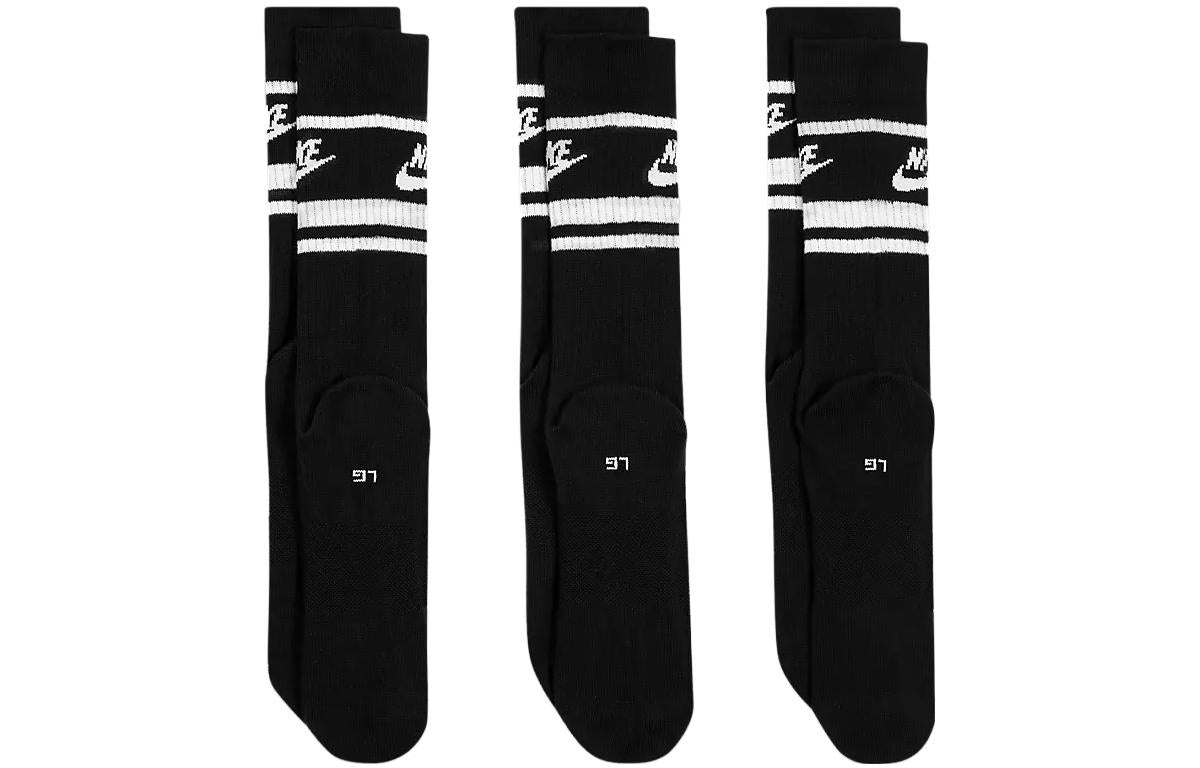 Nike Sportswear Essential Sock 3 Pack 'Black White' DX5089-010 - 3