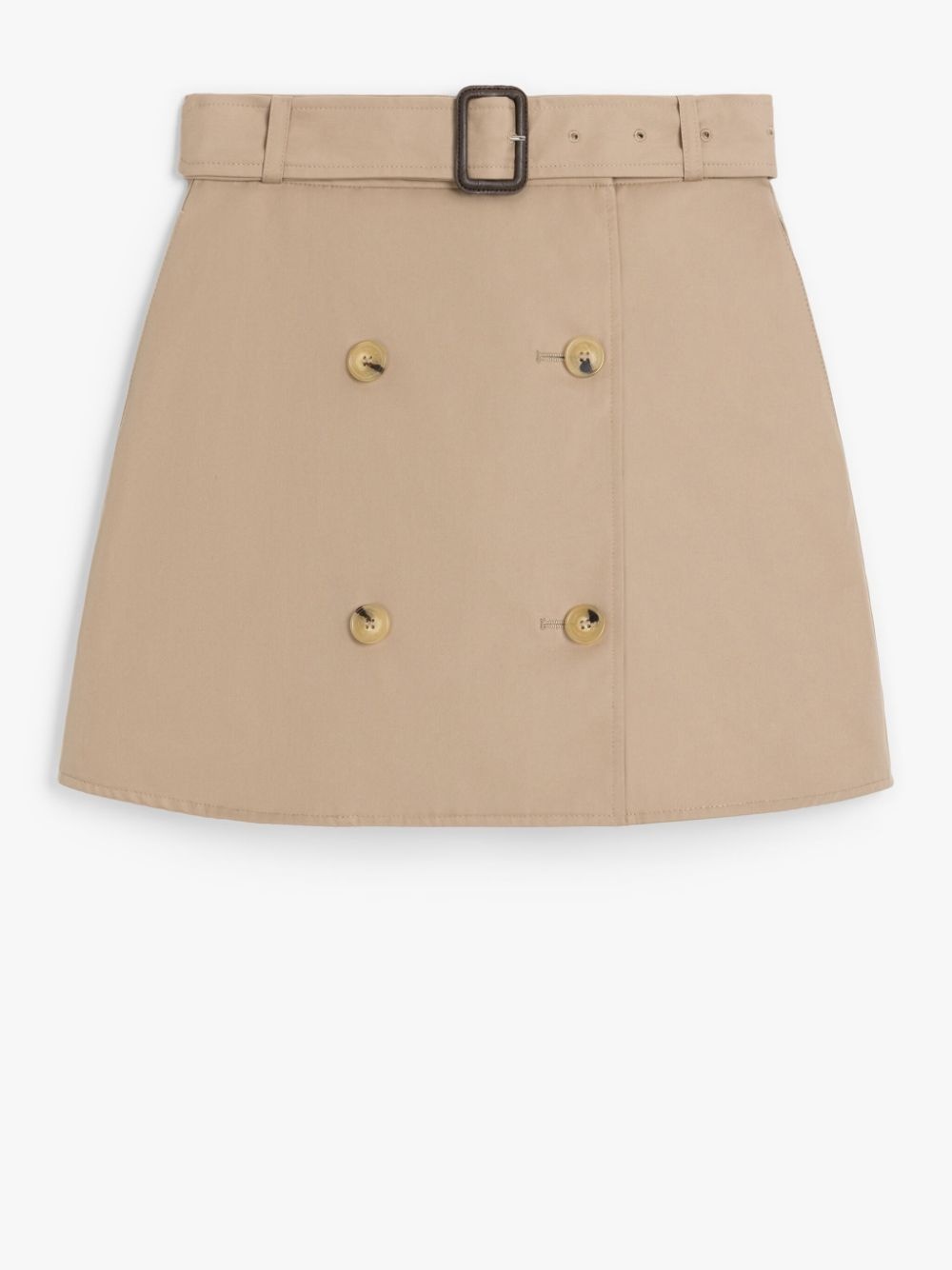 CORBY SAND GABARDINE COTTON SKIRT - 1