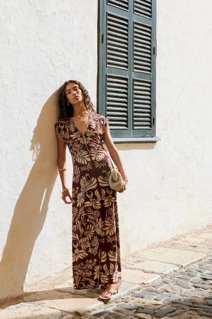 Long Dress Nova - Brown Kerylos - 1
