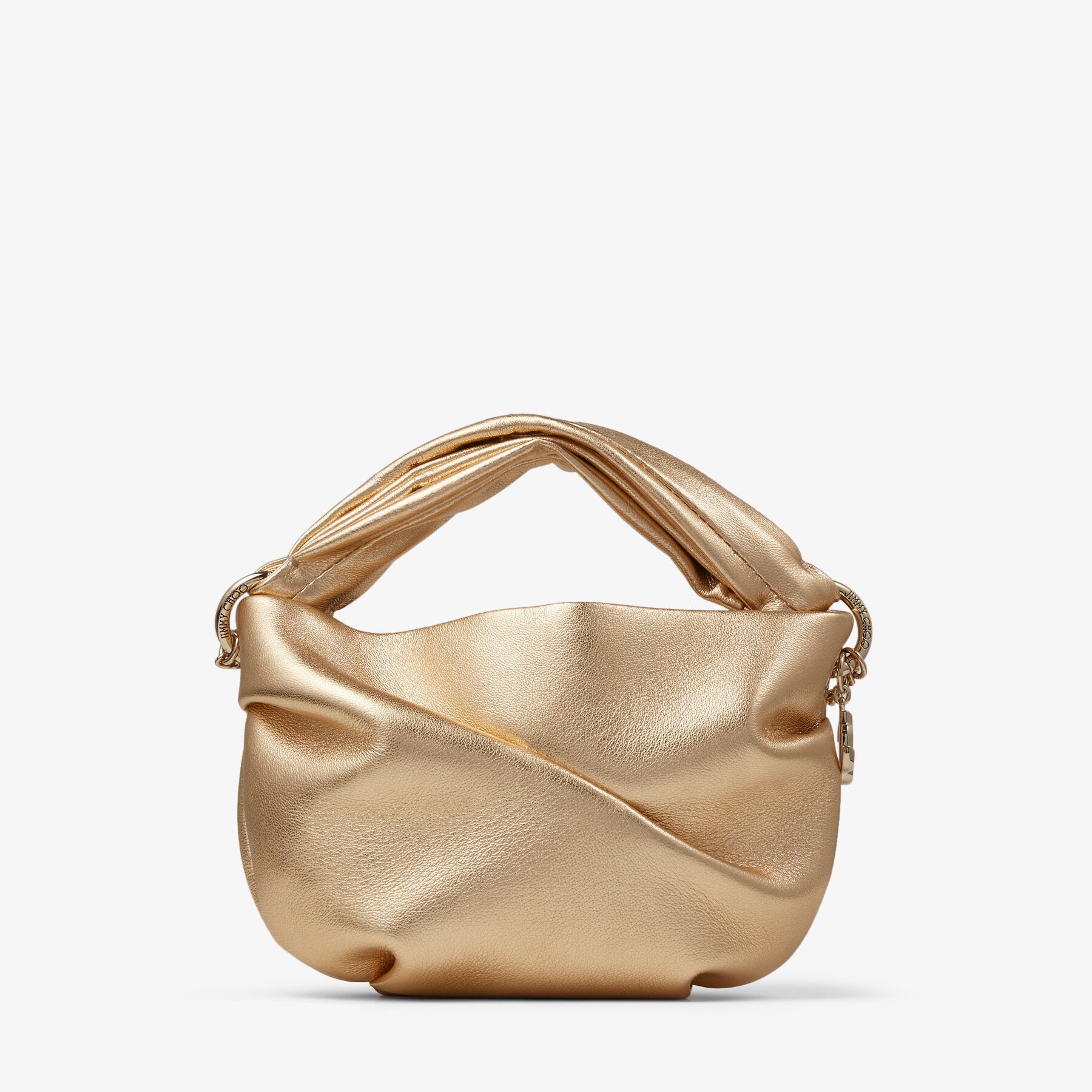 Bonny
Gold Metallic Nappa Bag with Twisted Handle - 1