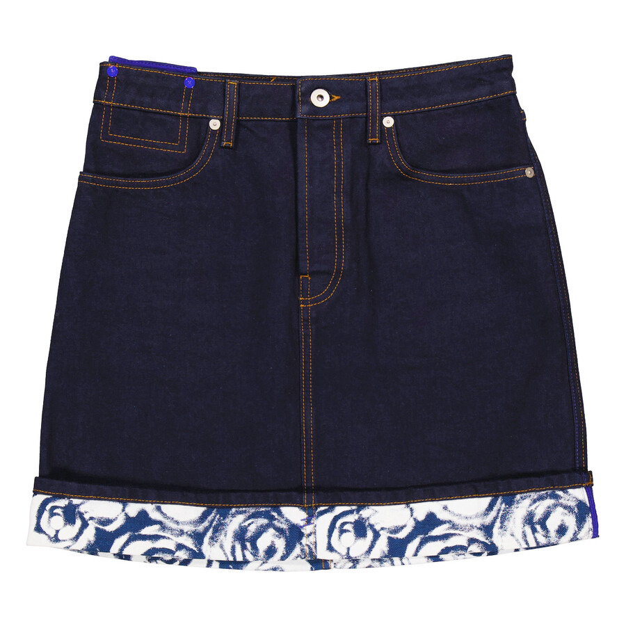 Burberry Heavyweight Denim Cotton Mini Skirt - 1
