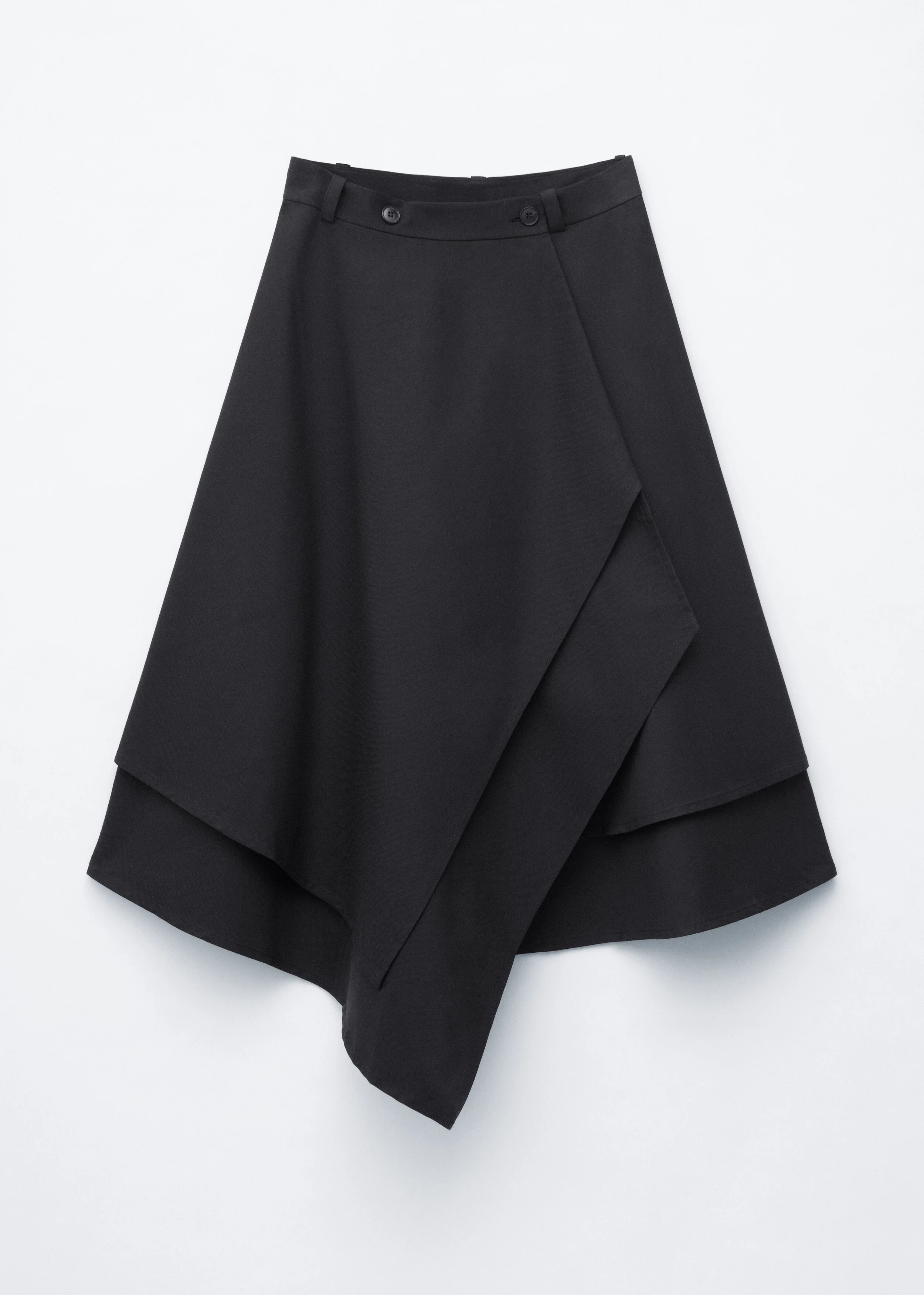 Double Layer Asymmetric Skirt - 1