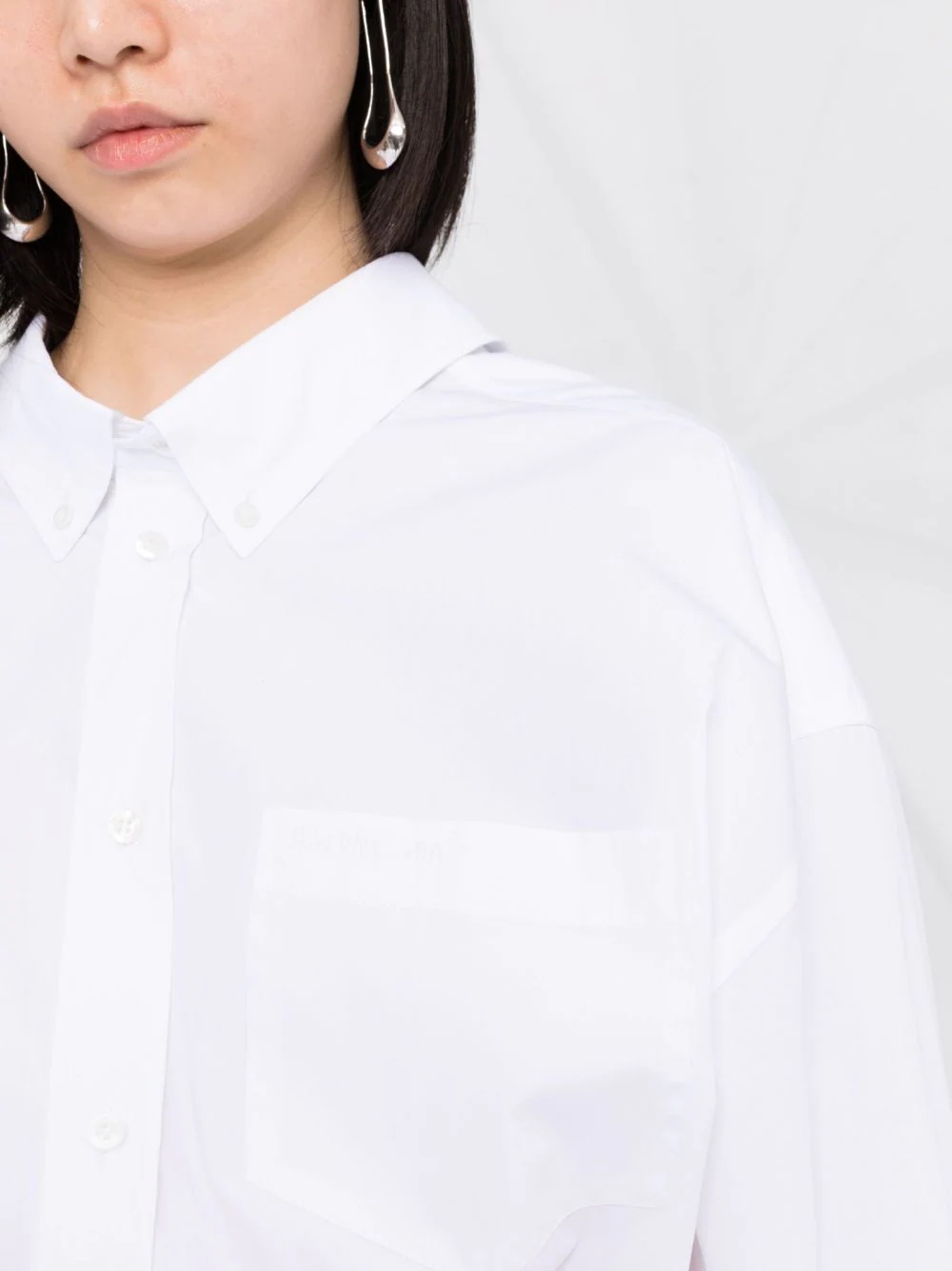 knotted-front shirt - 10