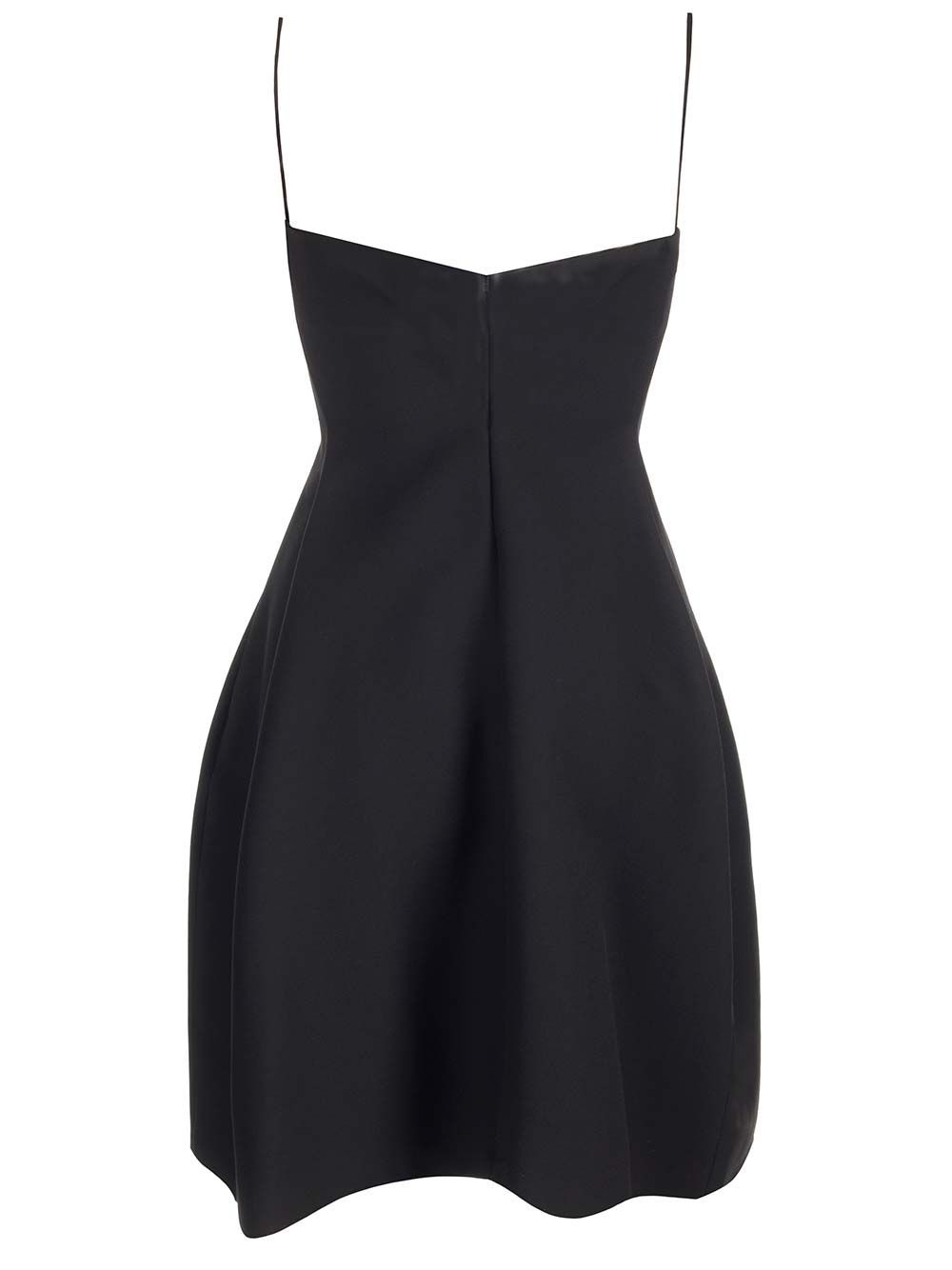 Silk And Wool Crepe Dress Dresses Black - 2