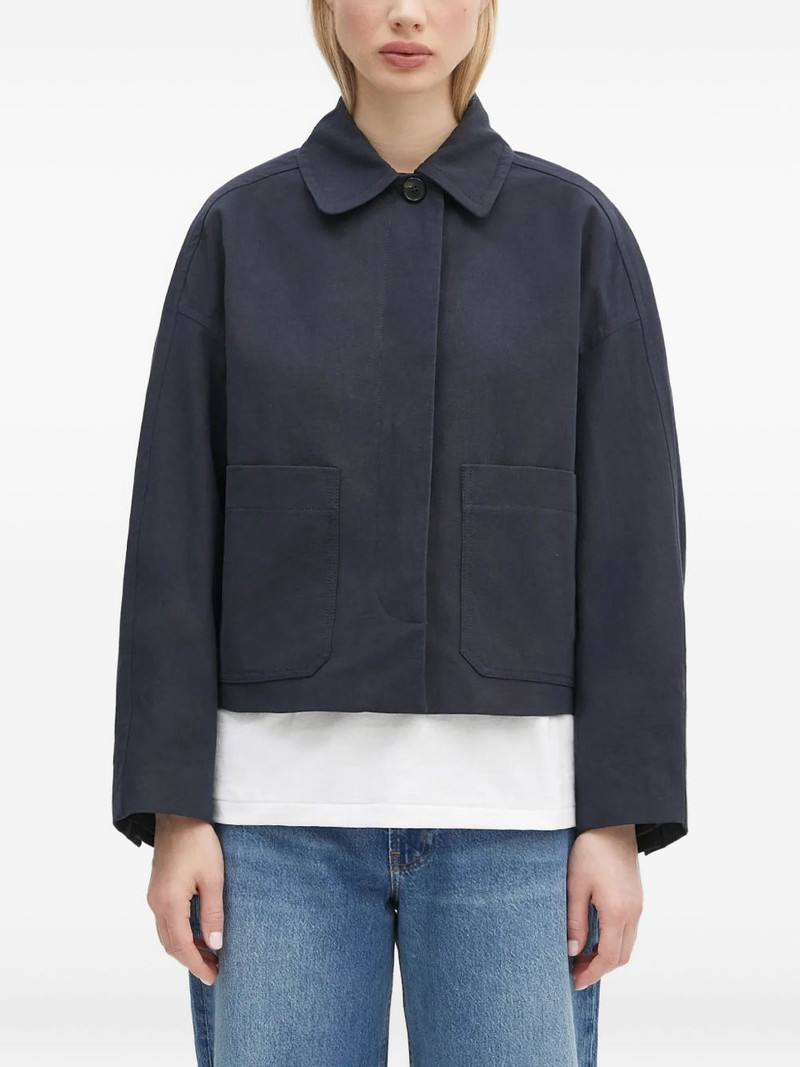 patch-pocket cropped jacket 1