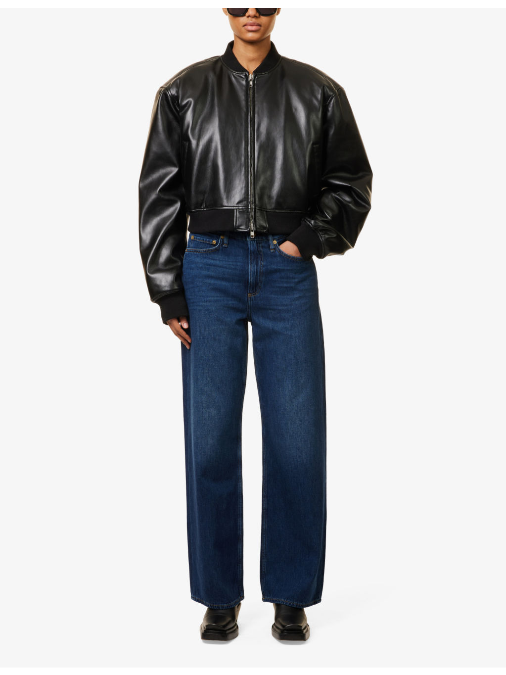 Logan wide-leg mid-rise denim jeans - 2