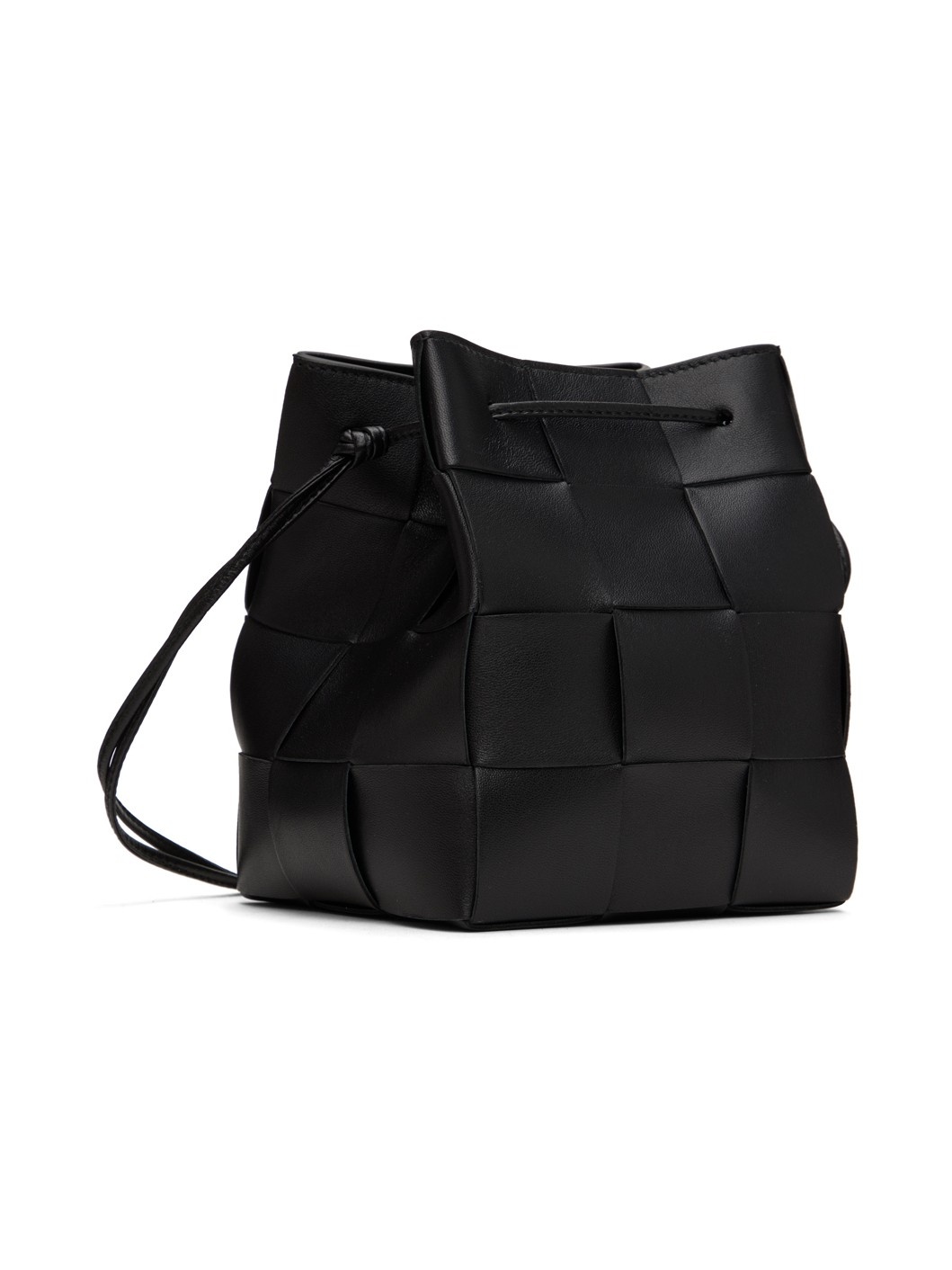 Black Small Cassette Cross-Body Bucket Bag - 3