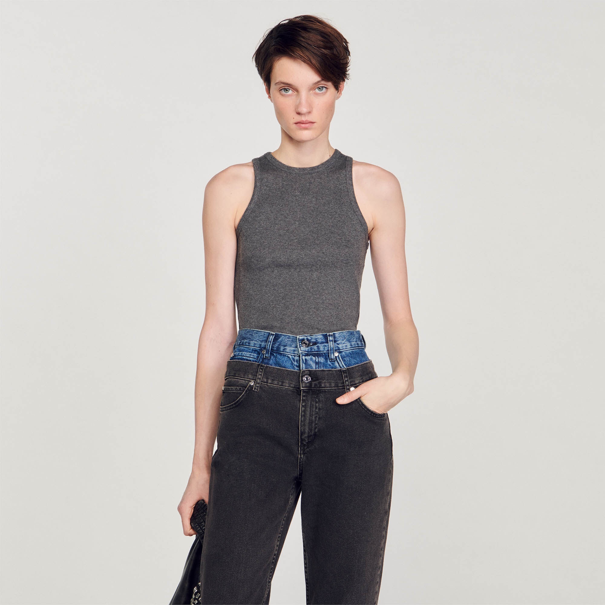 VEST TOP WITH AMERICAN ARMHOLES - 5