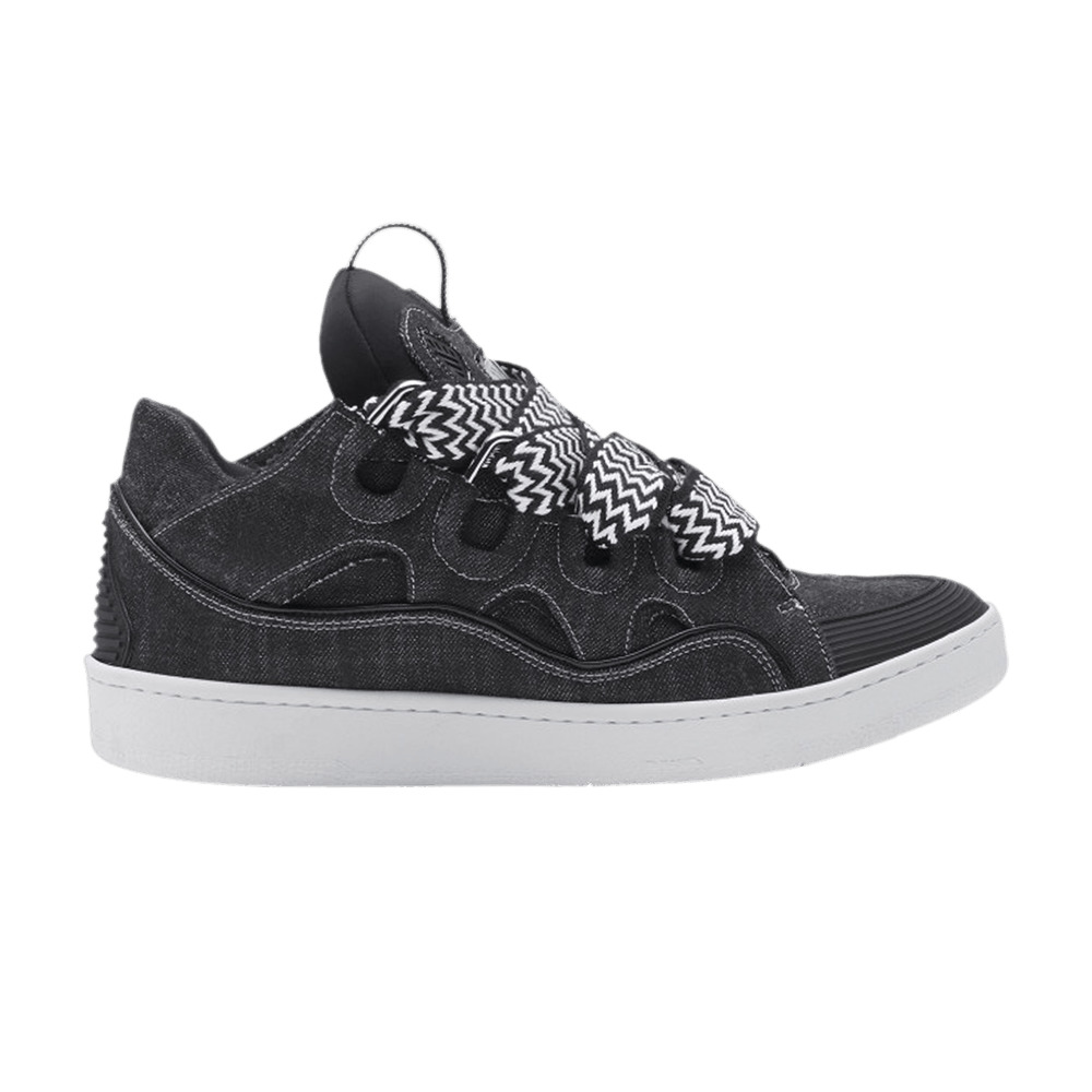 Lanvin Curb Sneakers 'Black Denim' - 1