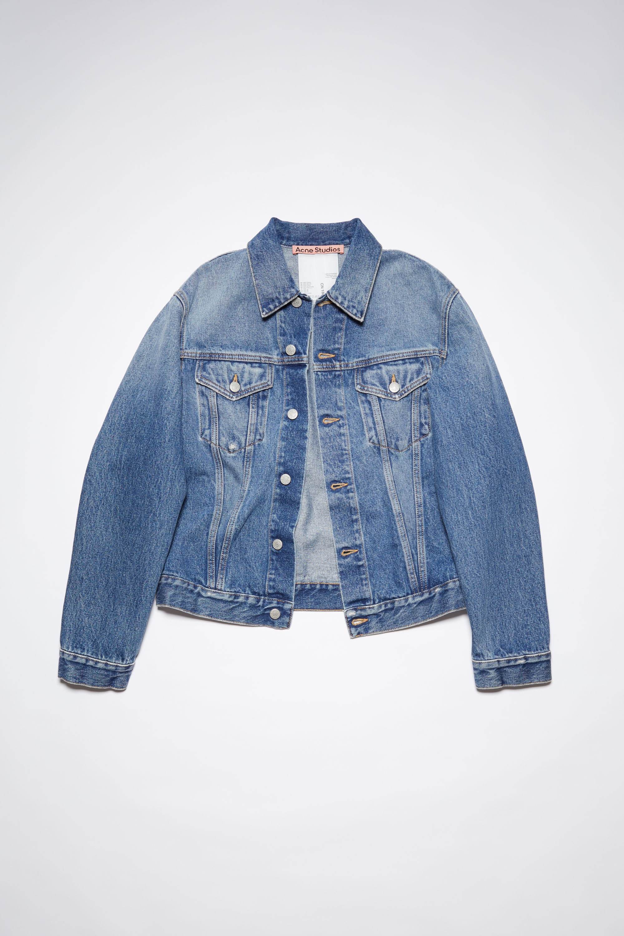 Regular fit denim jacket - Mid Blue