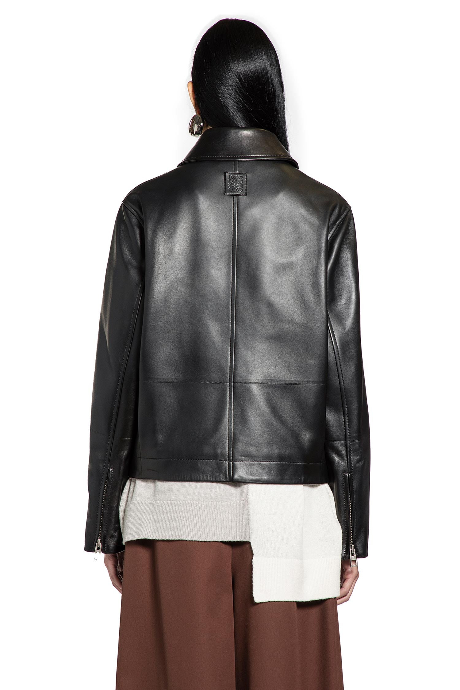 Belted Jacket In Nappa Lambskin - 3
