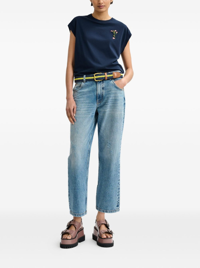 ESSENTIEL ANTWERP frog-detail T-shirt outlook