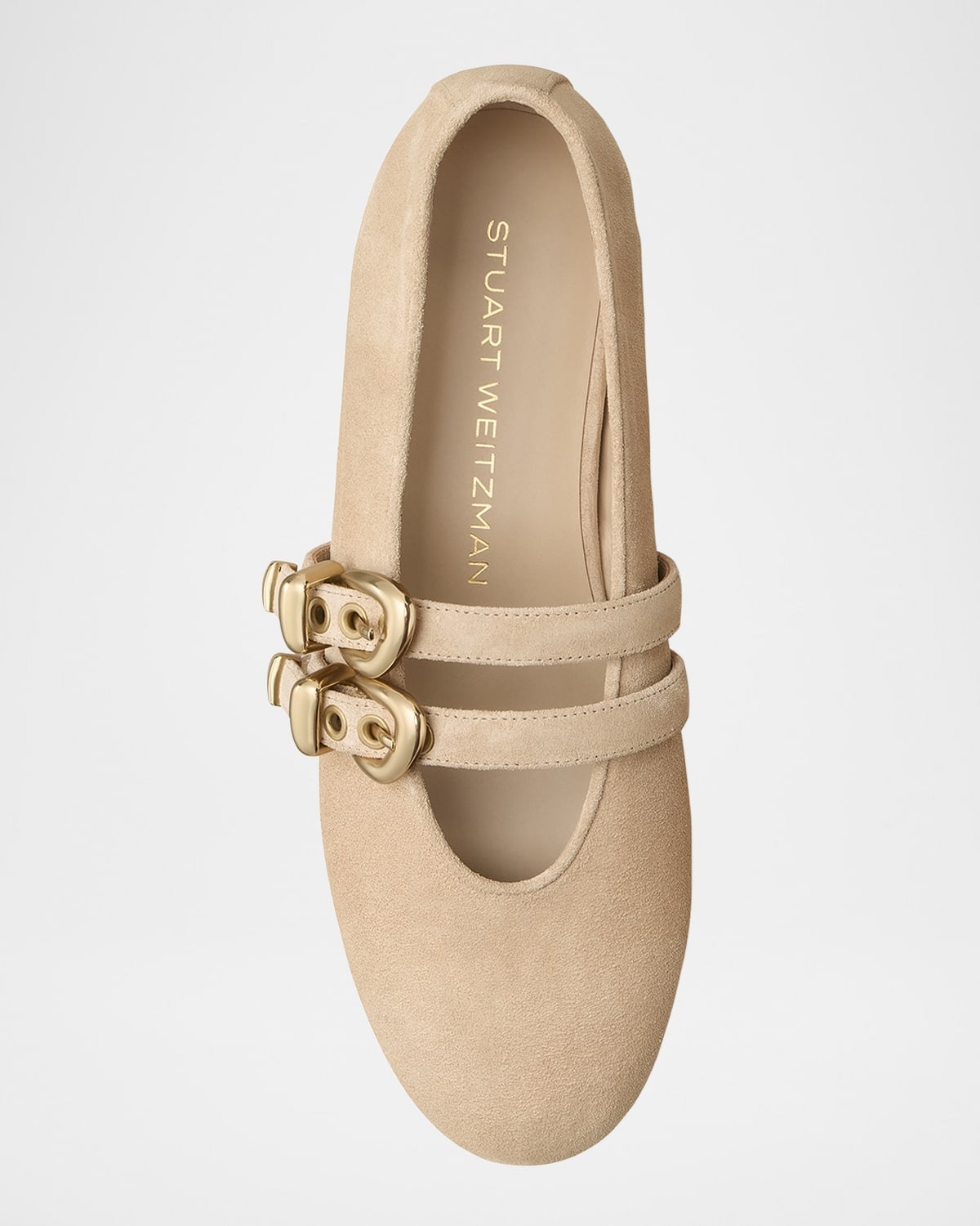 Maven Suede Buckle Mary Jane Ballerina Flats - 4