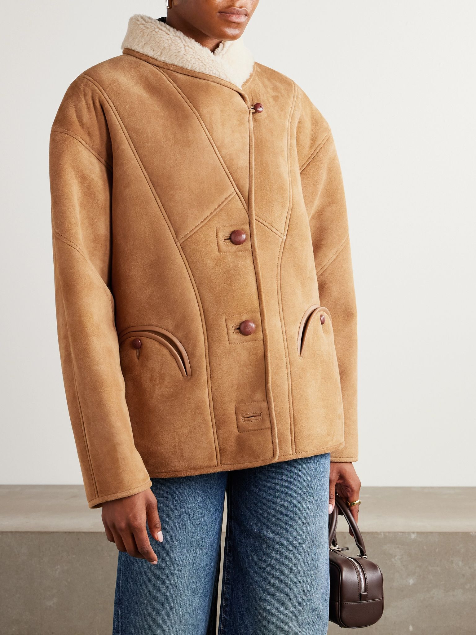 Tatoosh shearling coat Camel - 3