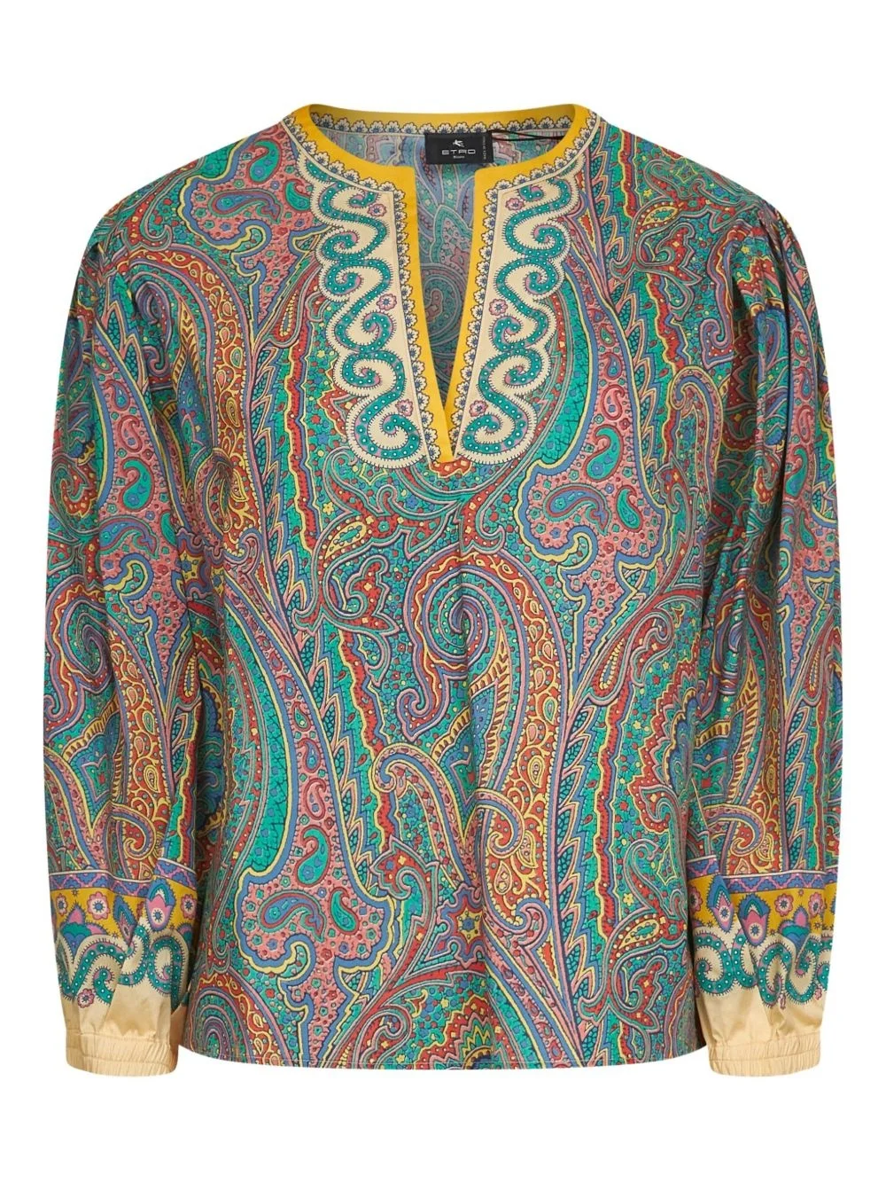 paisley-print blouse - 1