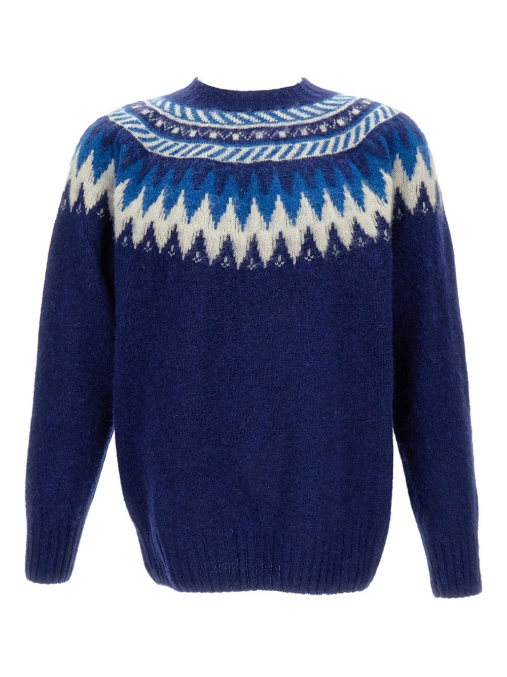 fair-isle pattern crew-neck sweater - 1